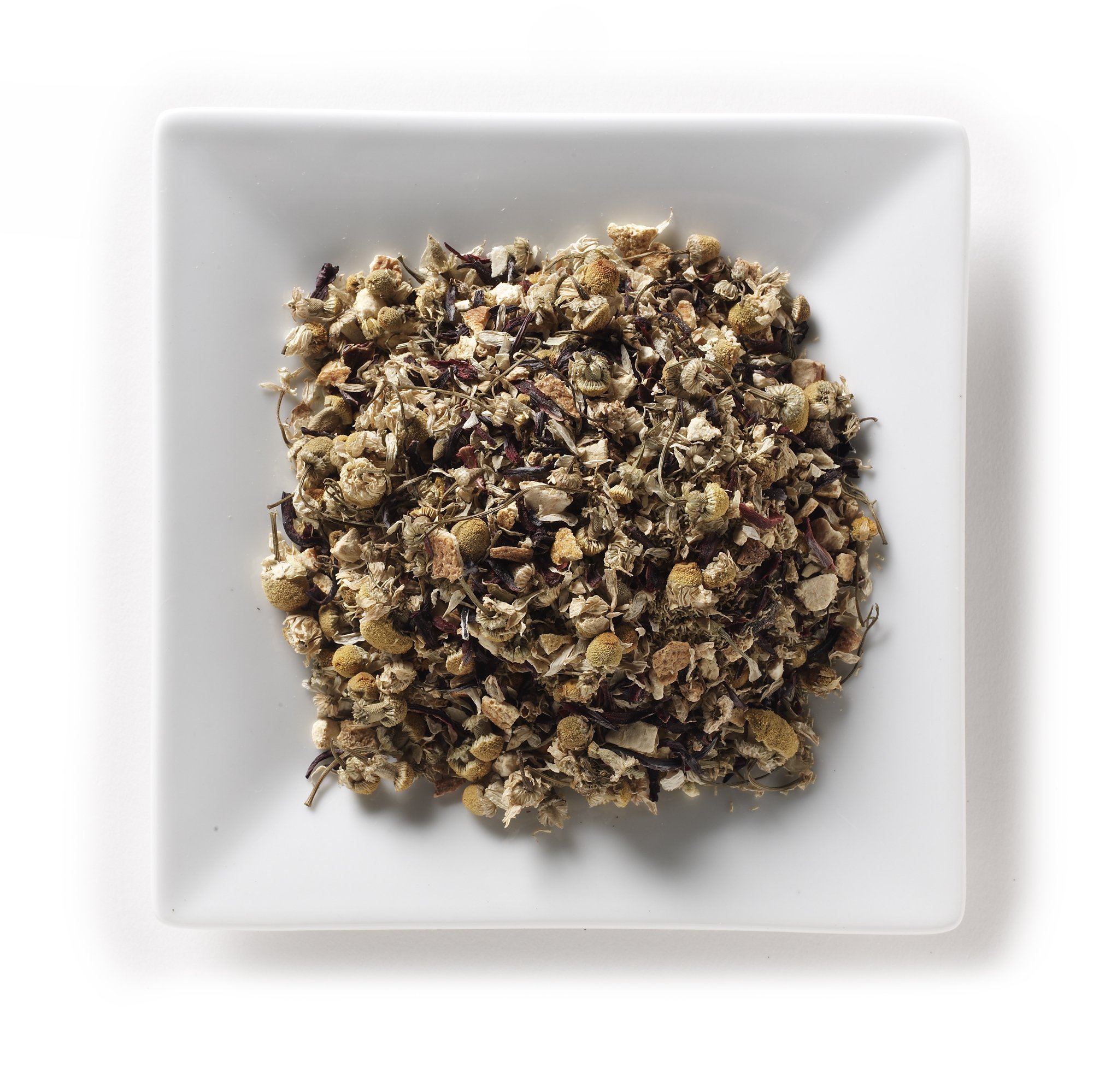 Mahamosa Herbal Flower Tea Blend & Tea Filter Set - 8 oz Orange Chamomile Dream Loose Leaf Tea with 100 Filters (Chamomile, Orange Peel, Hibiscus) | Relaxing Nighttime Tea & Gift Set for Stress Relief
