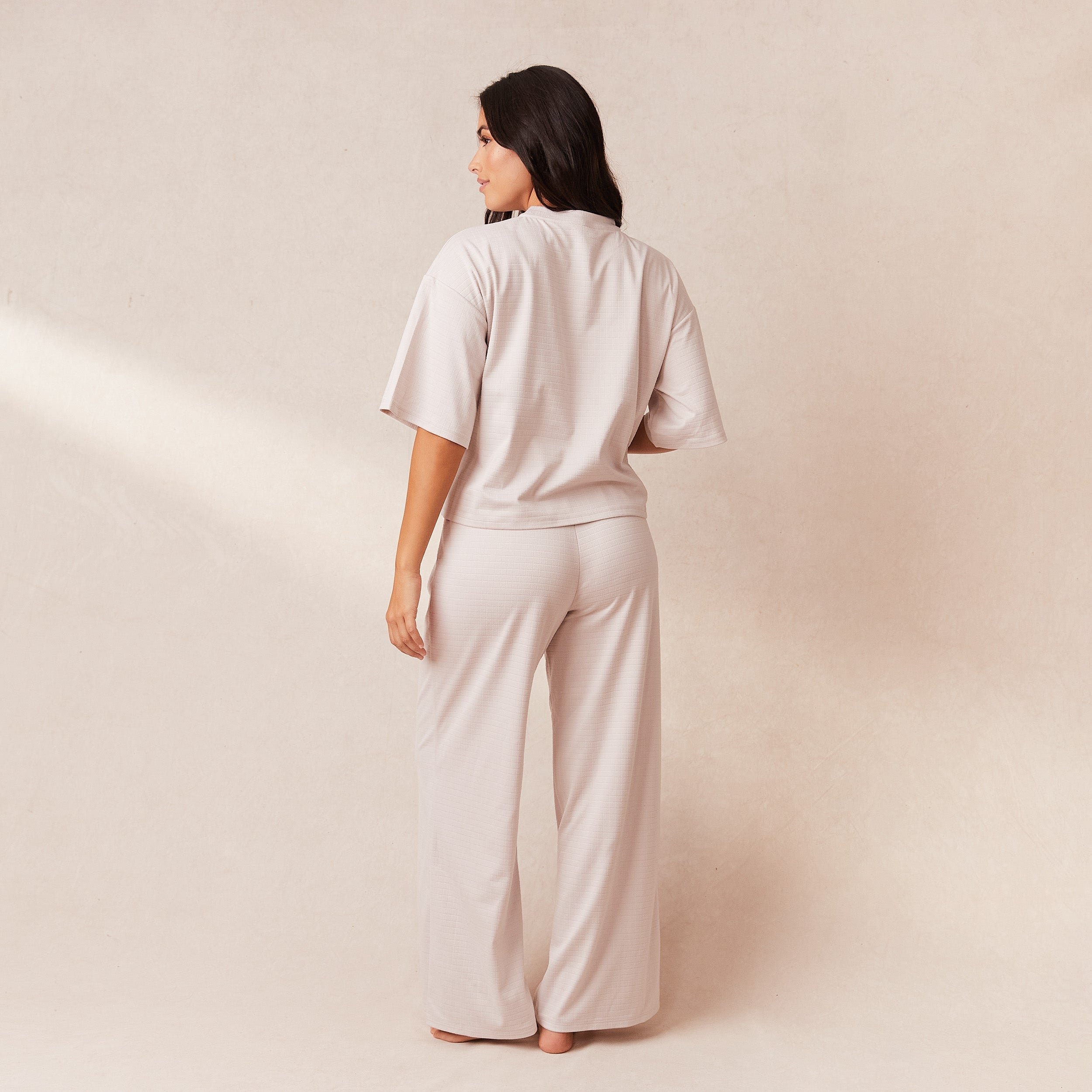 Cozy Classic Fleece Oversized Pajama Pants for Women - Soft Winter Sleepwear Lounge Pants (Cream) | Perfect for Relaxing at Home, Lounging & Cold Weather Comfort