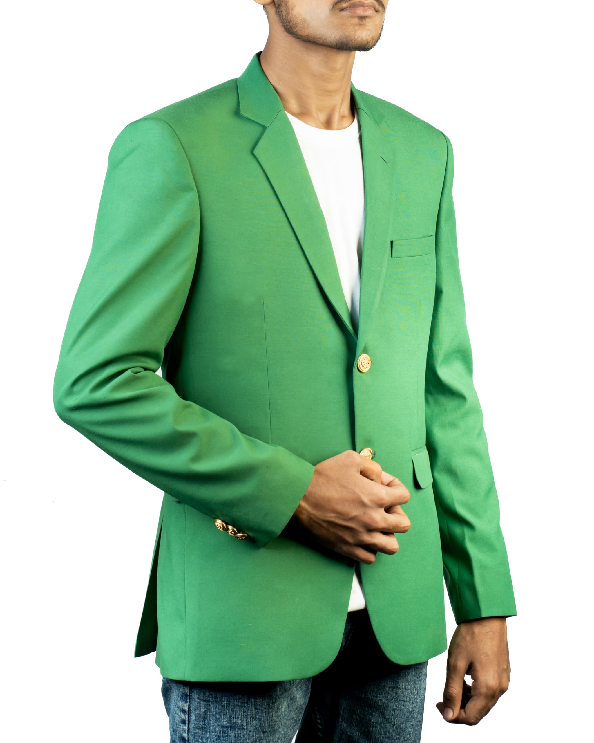 Men's Green Golf Jacket - Lightweight Waterproof Windbreaker for Outdoor Sports & Casual Wear | Perfect for Golfing, Hiking & Daily Use