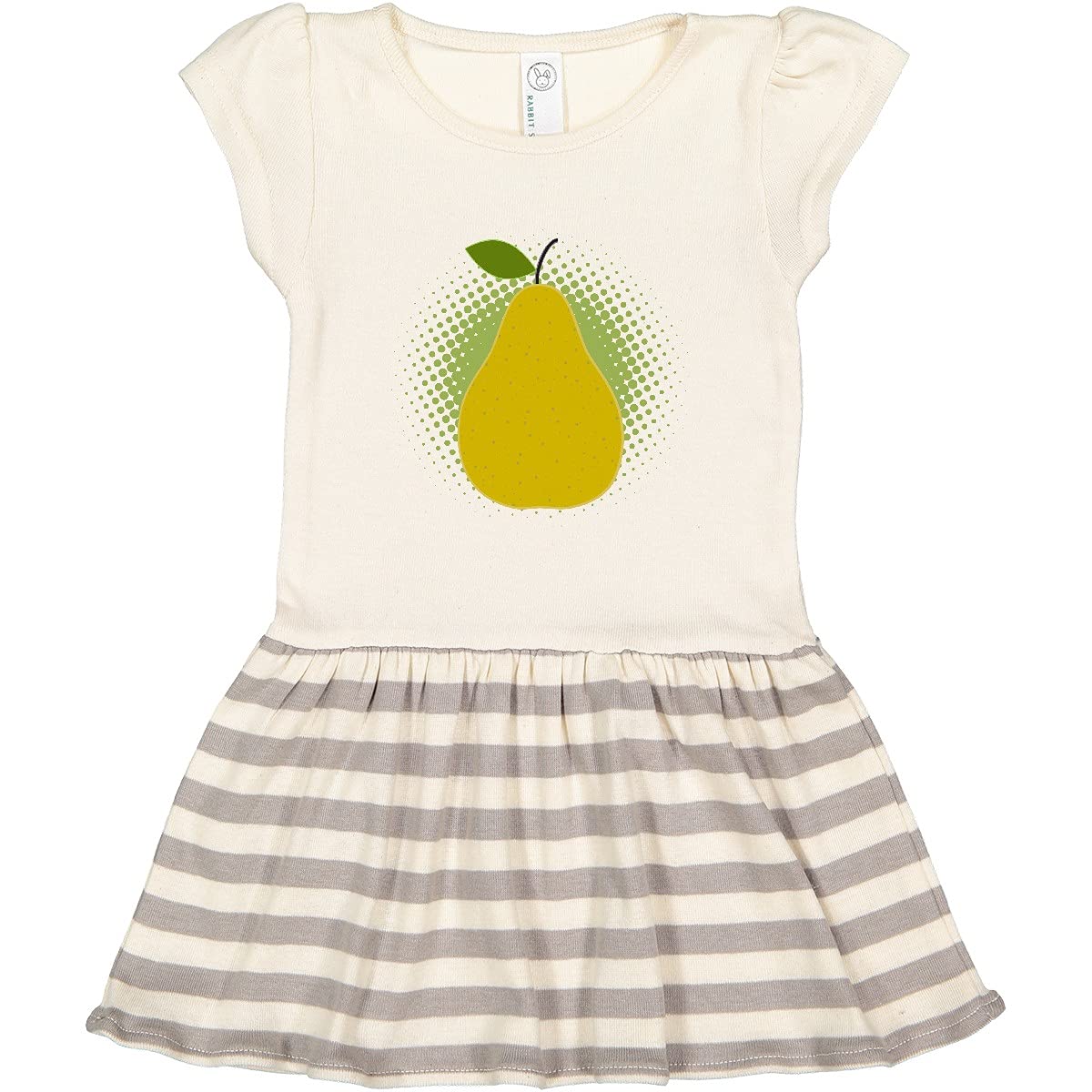 Inktastic Pear Fruit Lover Toddler Dress - Cute Girls Summer Outfit for Playdates, Birthday Parties & Family Photos