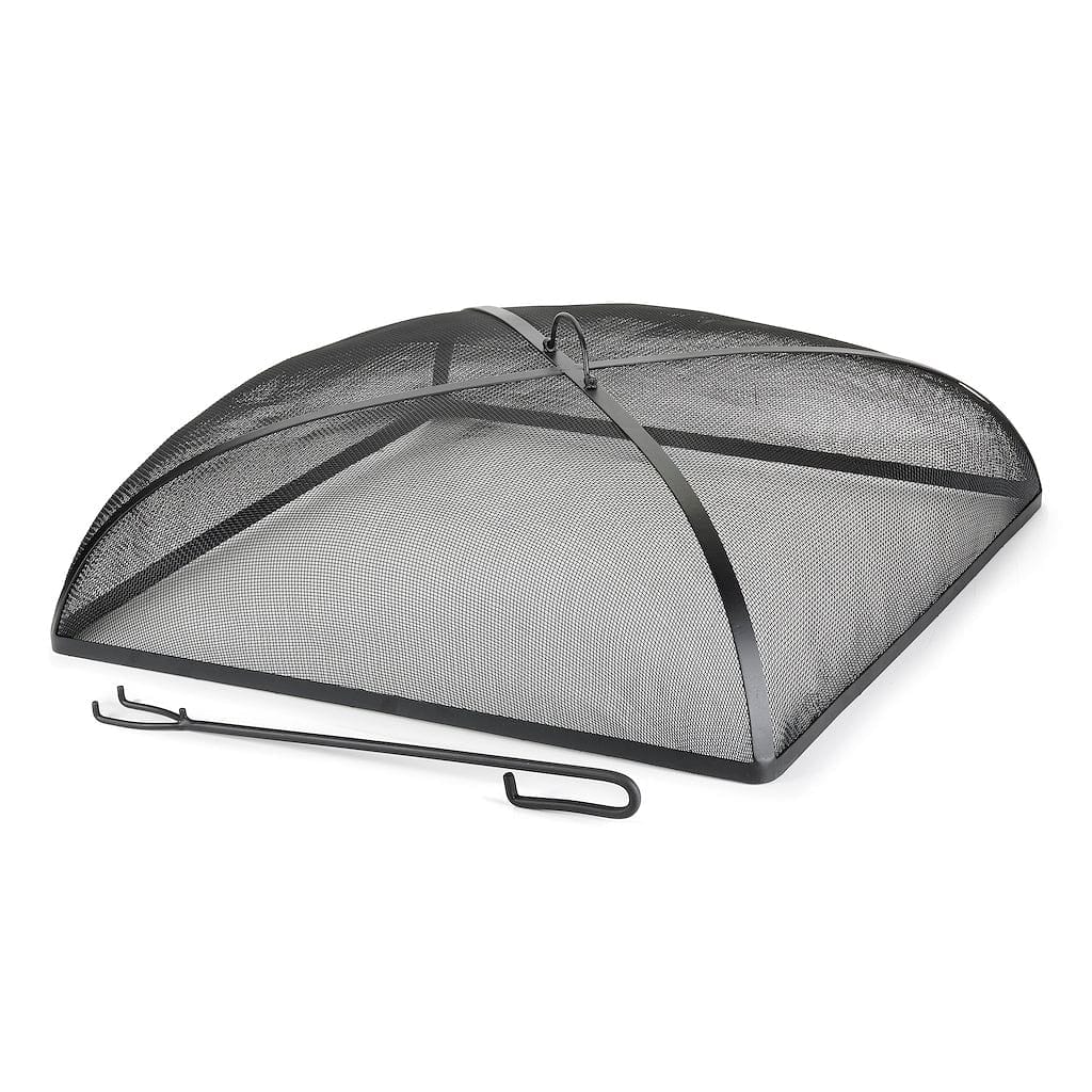 Good Directions 30 Inch Square Spark Screen with Lifter - Fire Pit Mesh Guard for Outdoor Camping, Backyard & Patio Safety