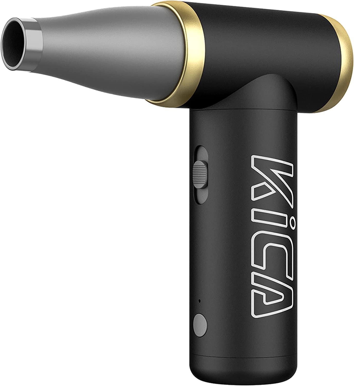 KiCA JetFan 2 Electric Air Blower - Rechargeable Air Duster for Computer, Keyboard, Car, Camera Lens Cleaning | Fast Charging | Hair Drying & Air Inflation Tool | Black | Perfect for Home, Office & Workshop Use