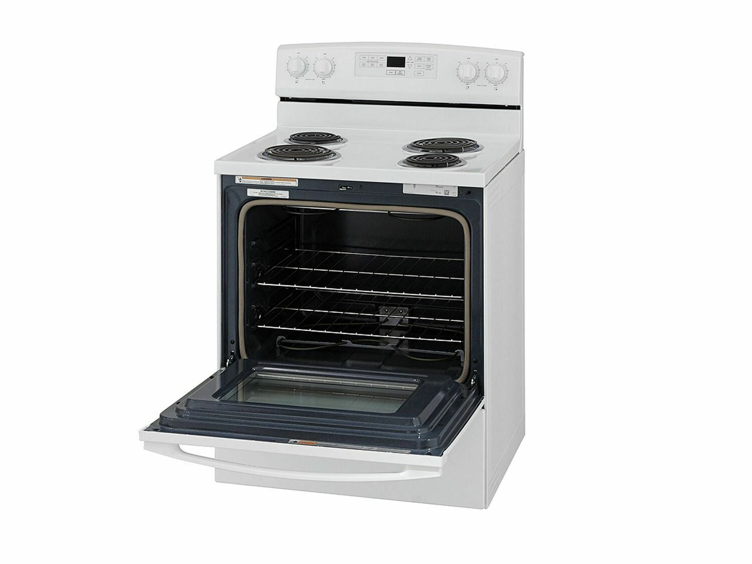 Amana ACR4503SFW 30 Inch White Electric Range with Self-Cleaning Option - Perfect for Modern Kitchens & Home Cooking