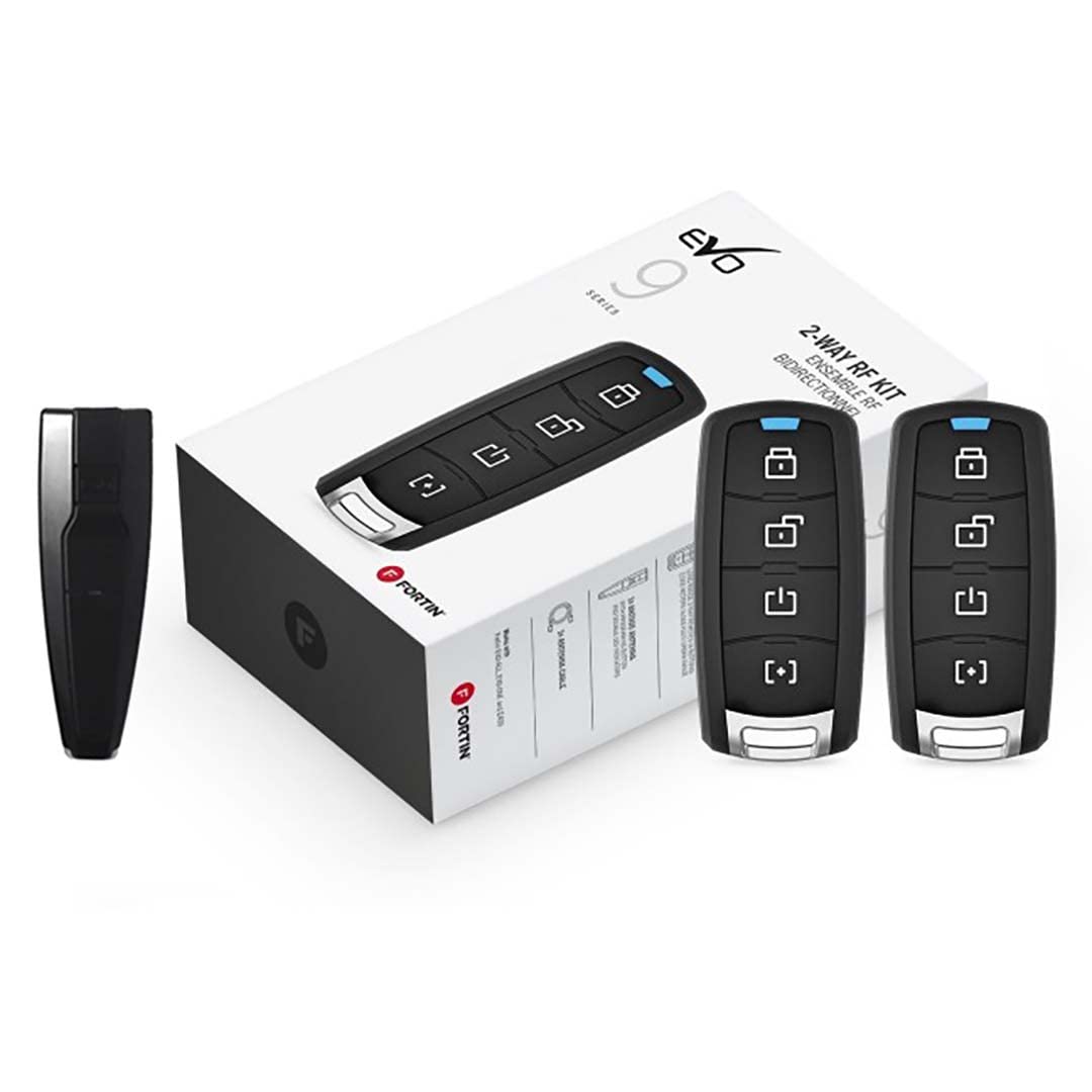 Fortin RFK942 2-Way LED 4-Button RF Keyless Entry Kit - Remote Car Key Fob Replacement for Easy Vehicle Access (Ideal for Car Security & Convenience)