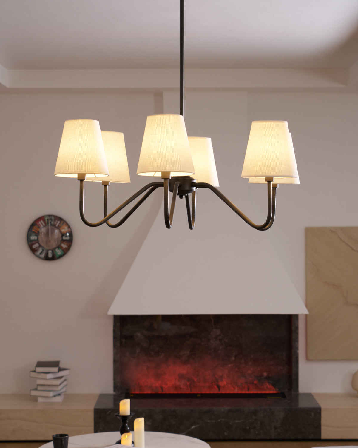 Elegant Black Crystal Chandelier - Modern Ceiling Light Fixture for Dining Room, Living Room & Bedroom Decor | Perfect for Home, Wedding & Restaurant Lighting
