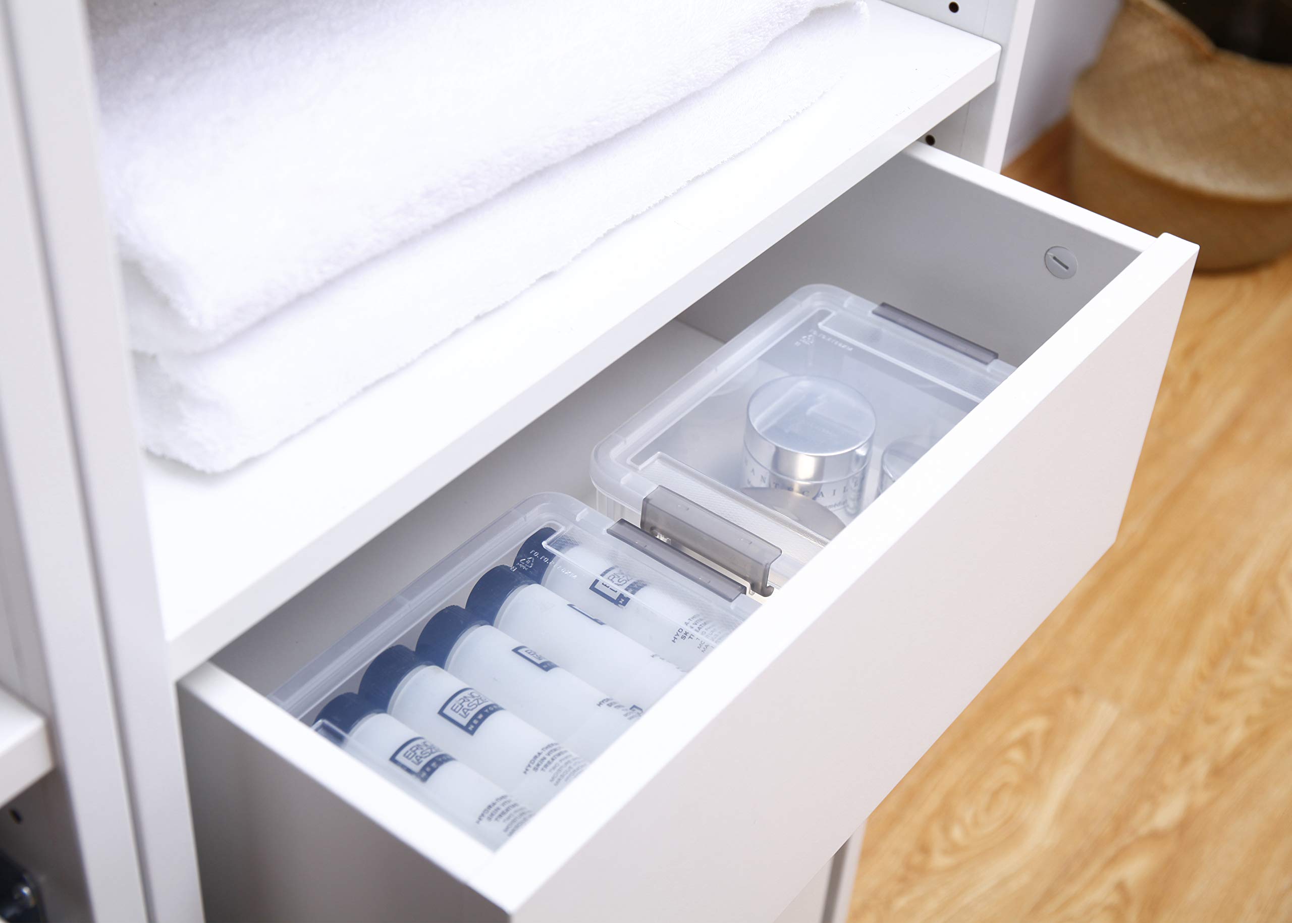 20-Pack 0.18 QT Clear Plastic Bead Organizer Boxes & 10-Pack 1.3 QT Small Stackable Storage Bins with Lids - Jewelry Making, Craft Supplies, Office & Home Organization Solution