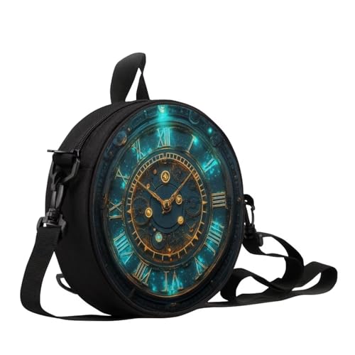 Green-clock Galaxy Print