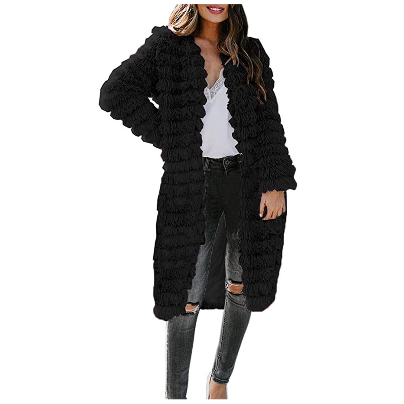 Posijego Women's Faux Leather V-Neck Thermal Jacket - Winter Coat for Women, Warm Faux Leather Outerwear with Soft Lining, Perfect for Fall and Winter Seasons | Great for Office, Dating, and Outdoor Activities