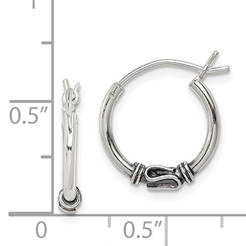 Vintage Silver Hoop Earrings with Clutch Back - Elegant Dangle Wire Earrings for Women, Perfect for Parties, Weddings & Everyday Wear