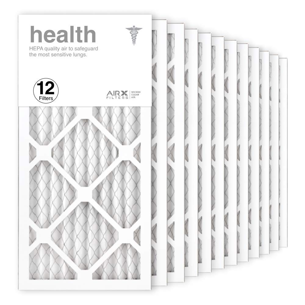 AIRx Filters 10x20x1 MERV 13 Pleated HVAC AC Furnace Air Filter - 12-Pack for Cleaner Air & Allergy Relief | Made in USA | Perfect for Homes, Offices & Schools