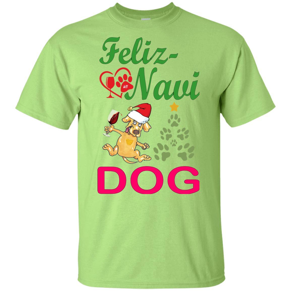 Feliz Navi Dog Youth Ultra Cotton T-Shirt | Funny Christmas Pet Lover Gift | WineyBitches.co | Perfect for Holiday Parties & Family Gatherings