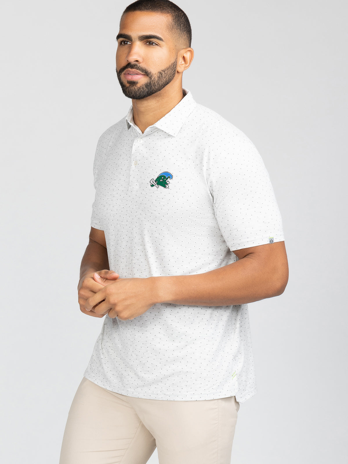 Cloud Polo Shirt for Men - Ace Dot Pattern, Breathable & Comfortable Casual Wear - Perfect for Golf, Office & Outdoor Activities