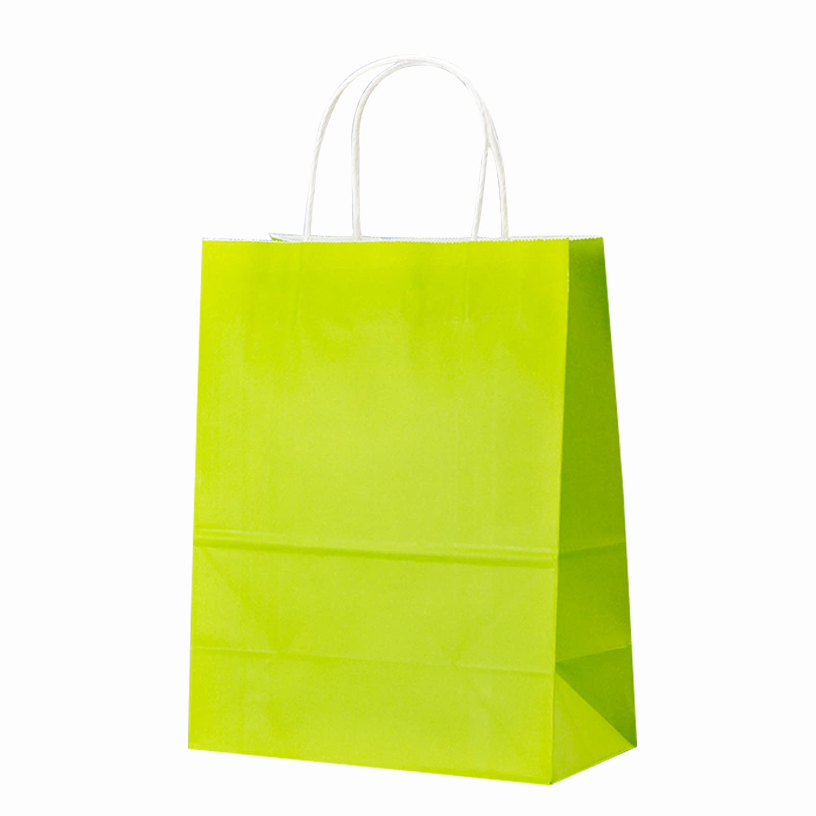 100 Pcs Kraft Paper Gift Bags with Handles - 10x5x13 Inches (26x12x33cm) - Eco-Friendly Retail Packaging, Grocery Lunch Bags, Party Favors for Kids Birthday, Christmas & Holiday Gifts, Arts & Crafts Supplies - Perfect for Fruit Packaging, Store Merchandising & Festive Events
