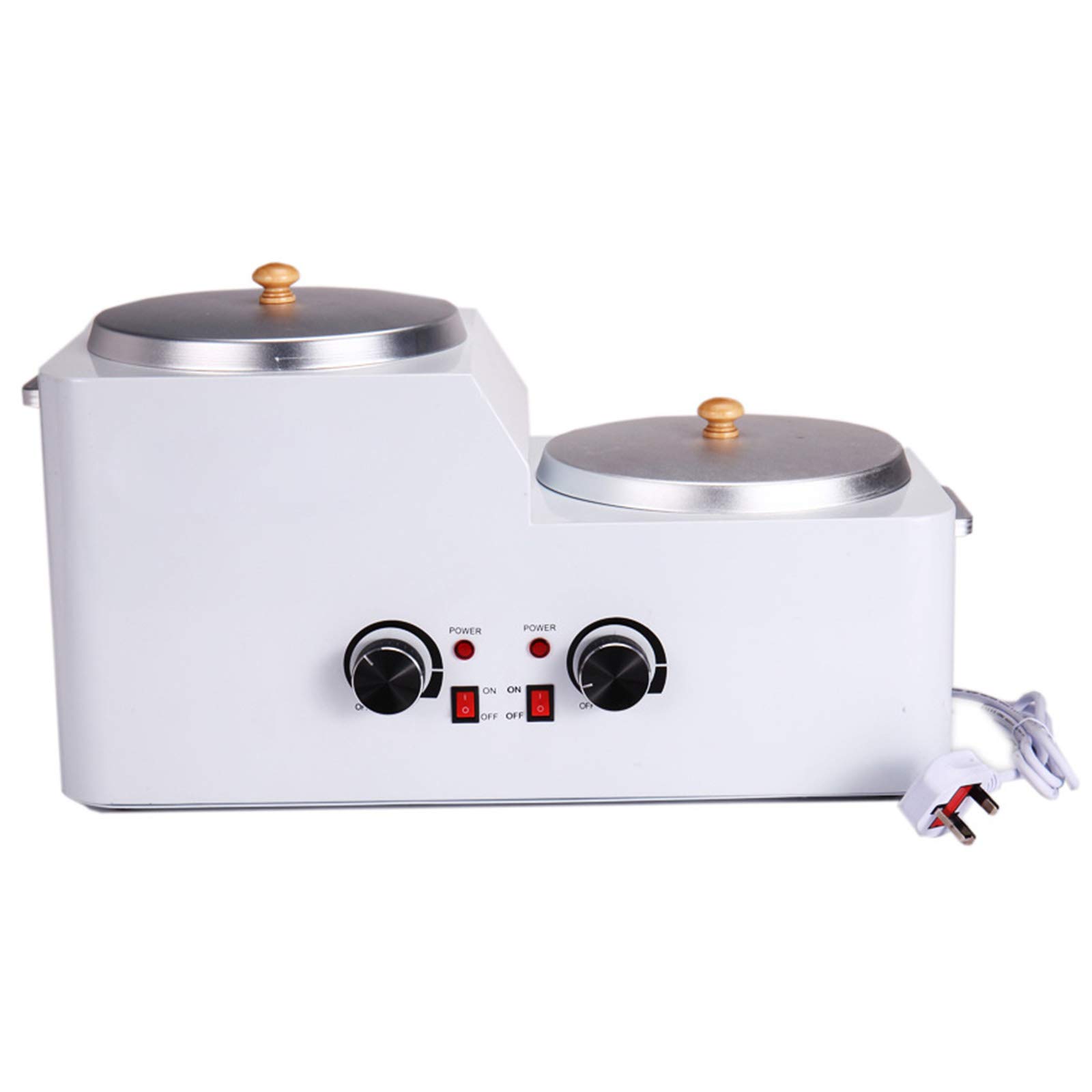 ZYQDRZ Double Pot Electric Wax Heater for Hair Removal & Candle Melting - Professional Salon & Spa Facial Skin Care Equipment for Beauty Treatments at Home