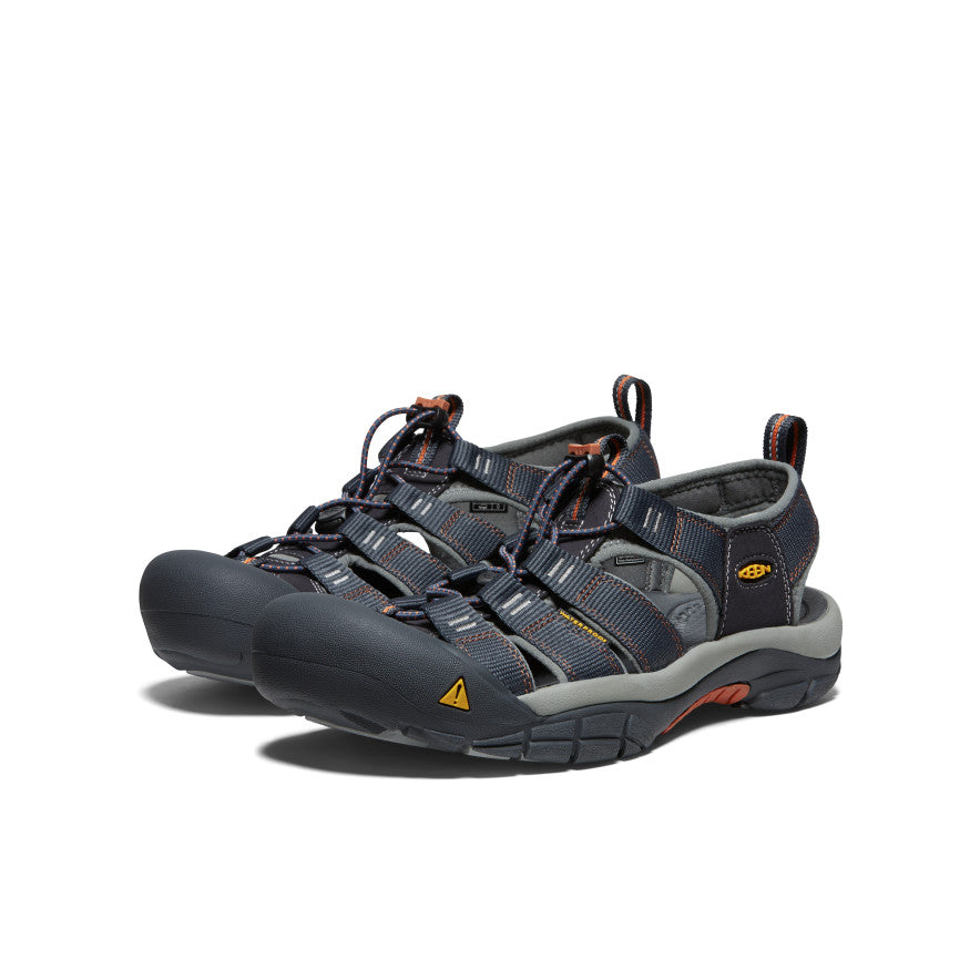 Men's Newport H2 Sandal - Comfortable Waterproof Hiking Sandals for Outdoor Adventures (India Ink/Rust) - Perfect for Beach, Camping & Travel