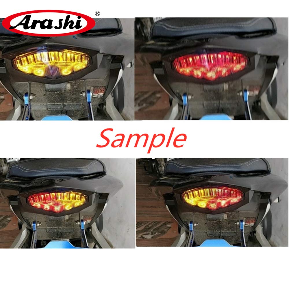 Arashi LED Integrated Tail Lights for Honda CBR1000RR 2008-2016 - Smoke Lens Turn Signal Brake Taillight Replacement - Motorcycle Accessories for Improved Visibility & Style - Perfect for Night Riding & Custom Bike Builds