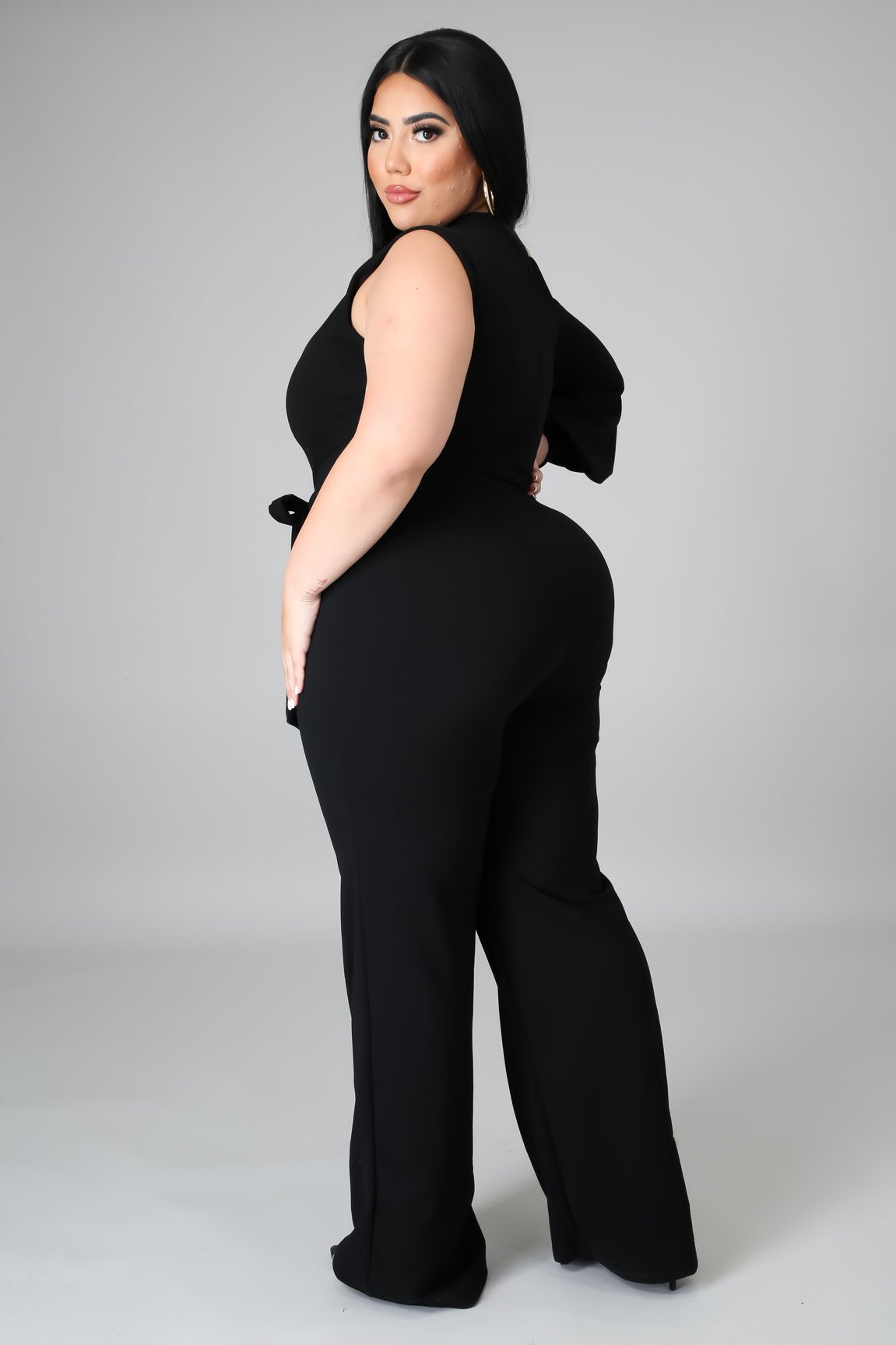 Jazleen Women's Plus Size Black Jumpsuit - Stylish & Comfortable One-Piece Outfit for Casual Wear, Parties & Office