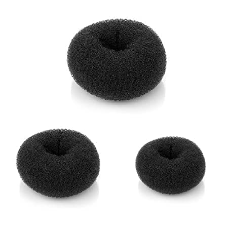 KYNA Professional Hair Donut Bun Maker - 3 Pack Hair Styling Accessories for Women & Girls | Perfect for Updos, Ponytails & Special Occasions