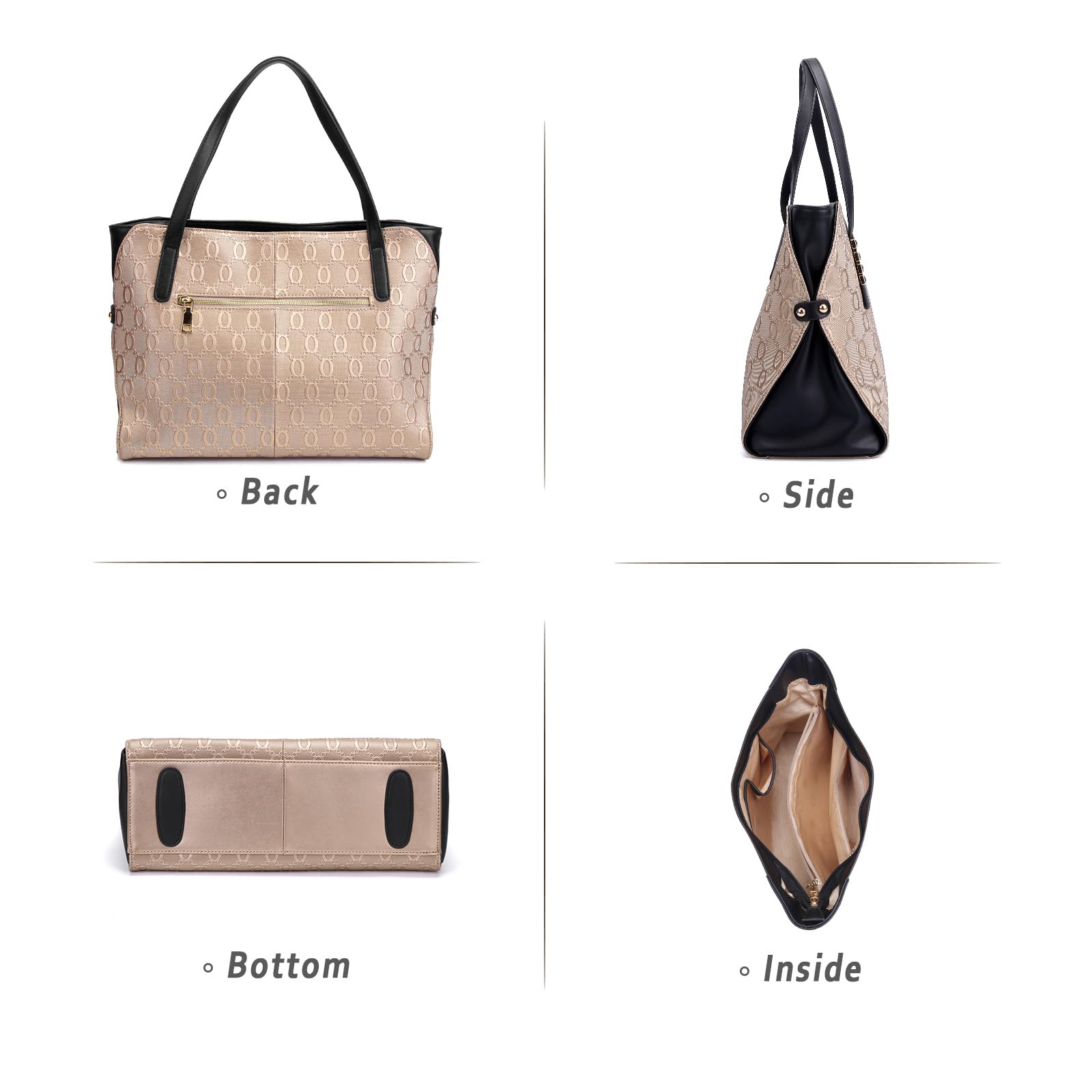 Premium Genuine Leather Women's Tote Bag - Large Designer Shoulder Purse with Soft Luxurious Texture | Perfect for Work, Travel & Everyday Fashion Accessory