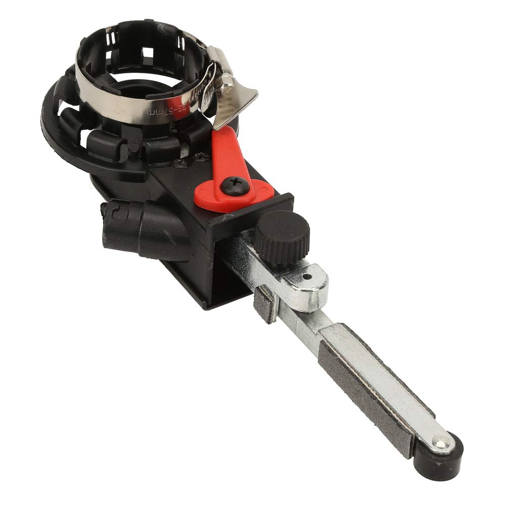 Durable Electric Mini Angle Grinder with 15mm Sanding Belt - Professional Ergonomic Tool for Home Crafts & DIY Projects (M10) - Perfect for Woodworking, Metal Polishing & Surface Finishing