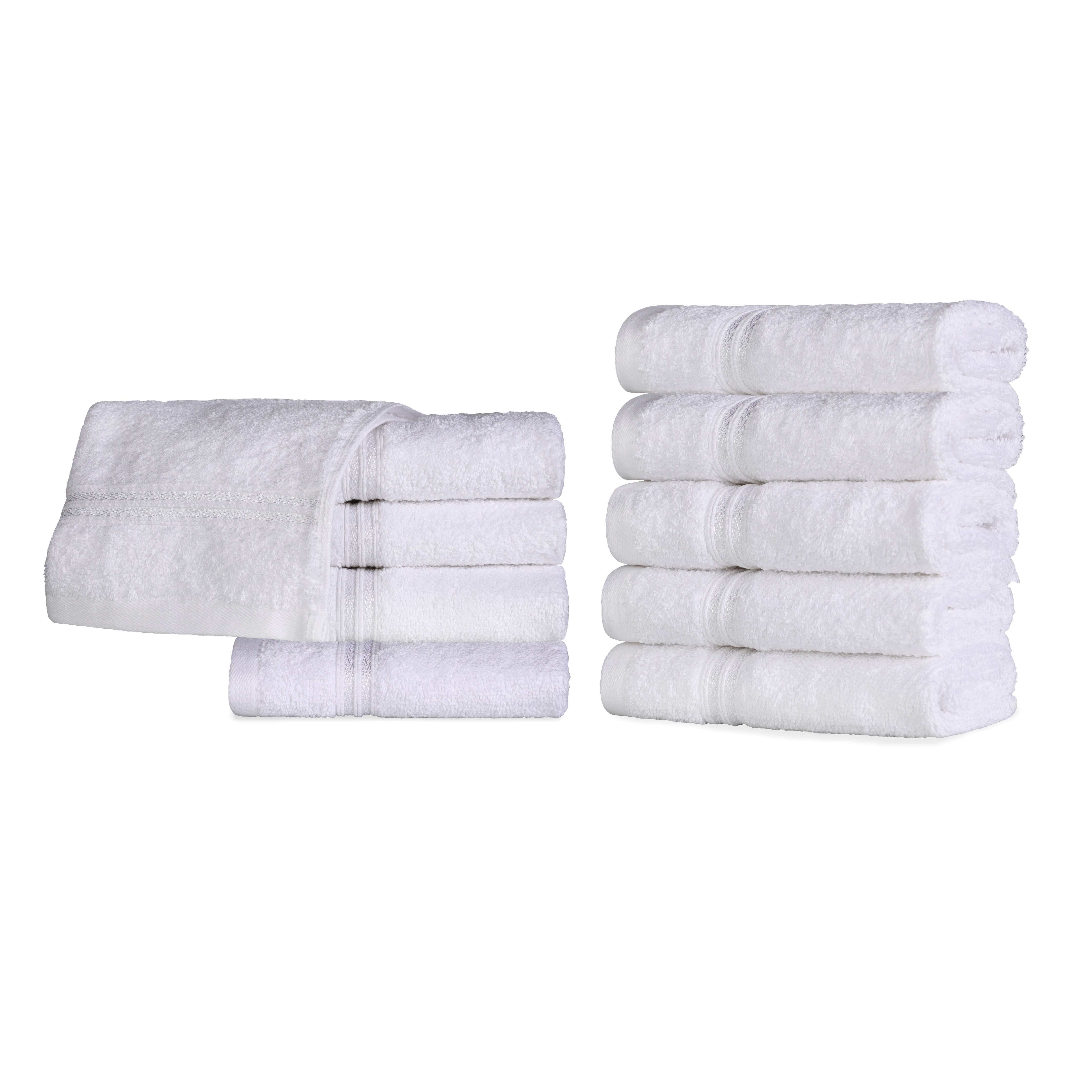Premium Egyptian Cotton Face Towels - Ultra Soft & Highly Absorbent Bath Towel Set of 10 | Gentle for Sensitive Skin, Perfect for Spa, Gym & Luxury Bathroom Essentials
