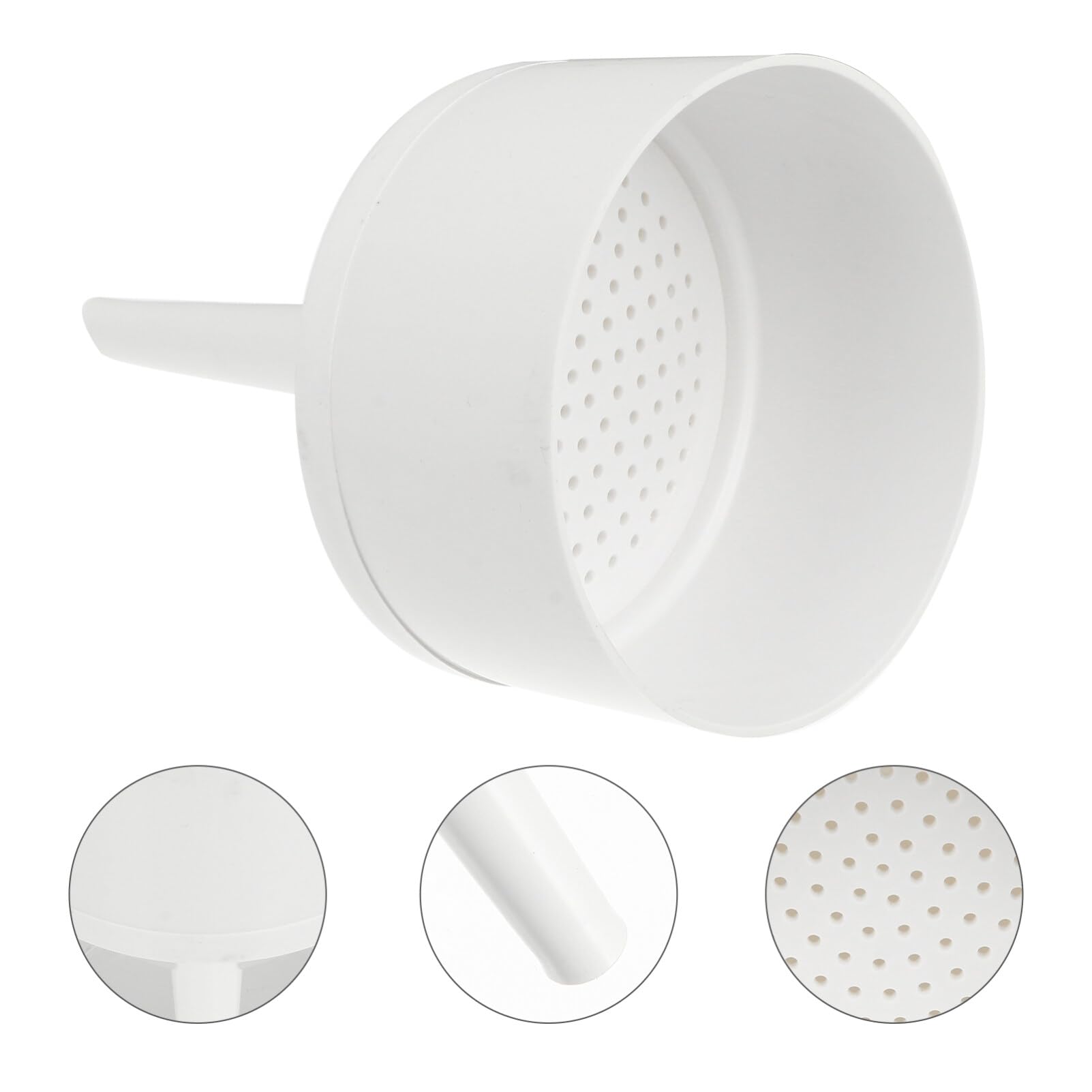 Premium Plastic Buchner Funnel with Filter - Lab Grade Vacuum Filtration for Chemistry Experiments, Home Brewing & Essential Oil Extraction