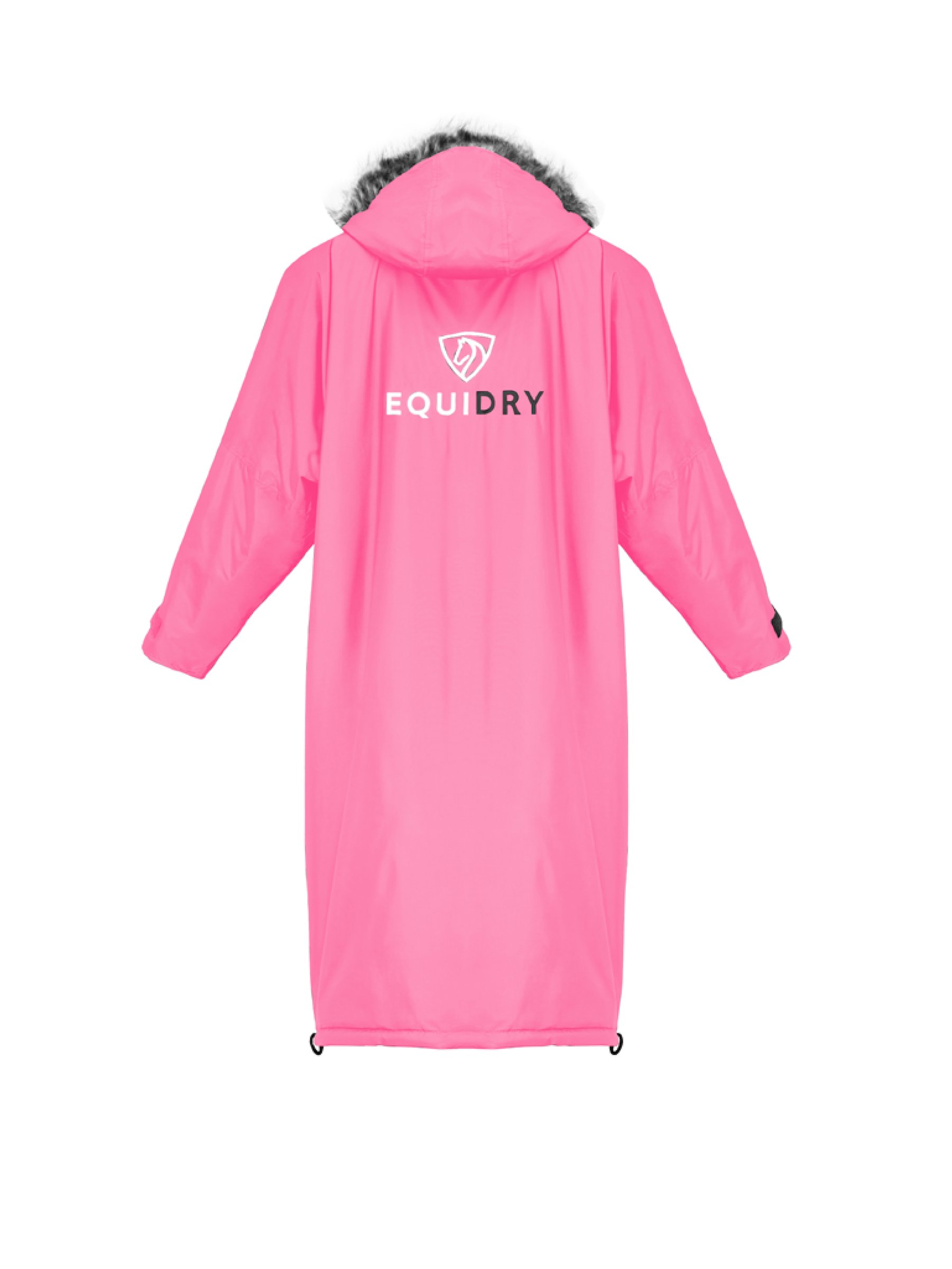 Evolution Women's Thick Fleece Jacket with Fur Hood in Penelope Pink - Cozy Winter Outerwear for Casual Outings & Cold Weather Fashion