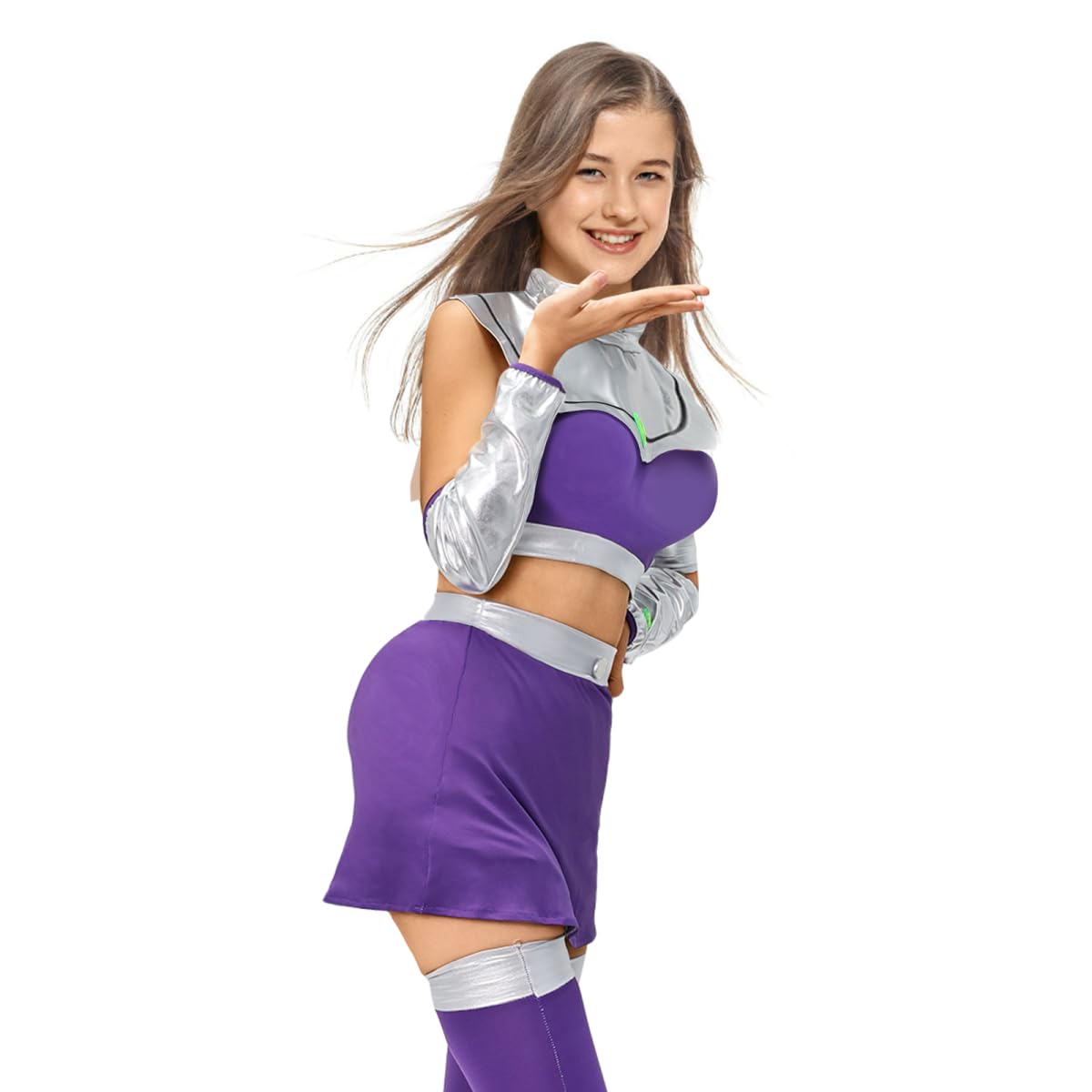 Starfire Cosplay Costume for Women - US Size Halloween, Anime & Masquerade Party Outfit - Perfect for Comic Con, Cosplay Events & Themed Parties