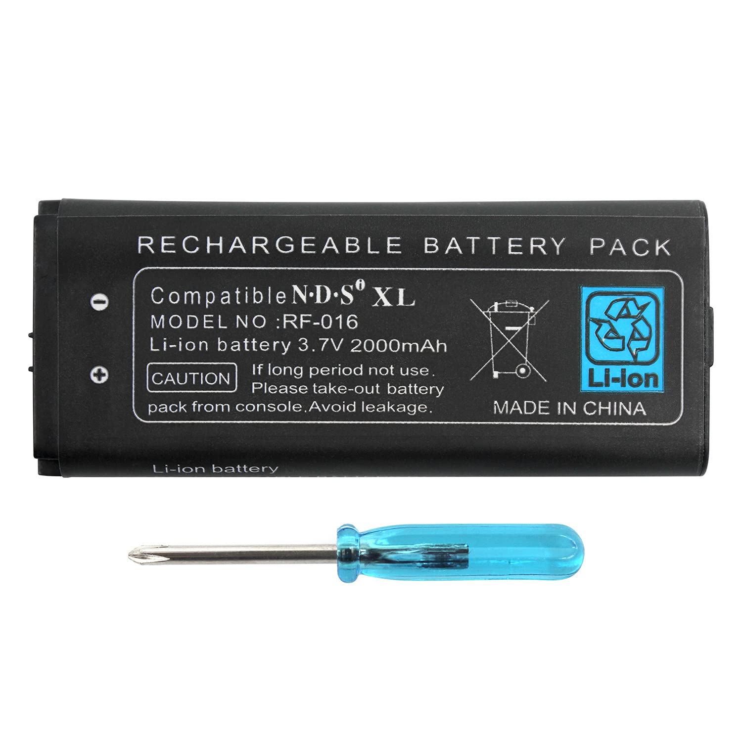 OSTENT 2000mAh Rechargeable Lithium-ion Battery Pack Kit for Nintendo NDSi LL/XL - Extended Gaming Power for Travel, Home & On-the-Go Play