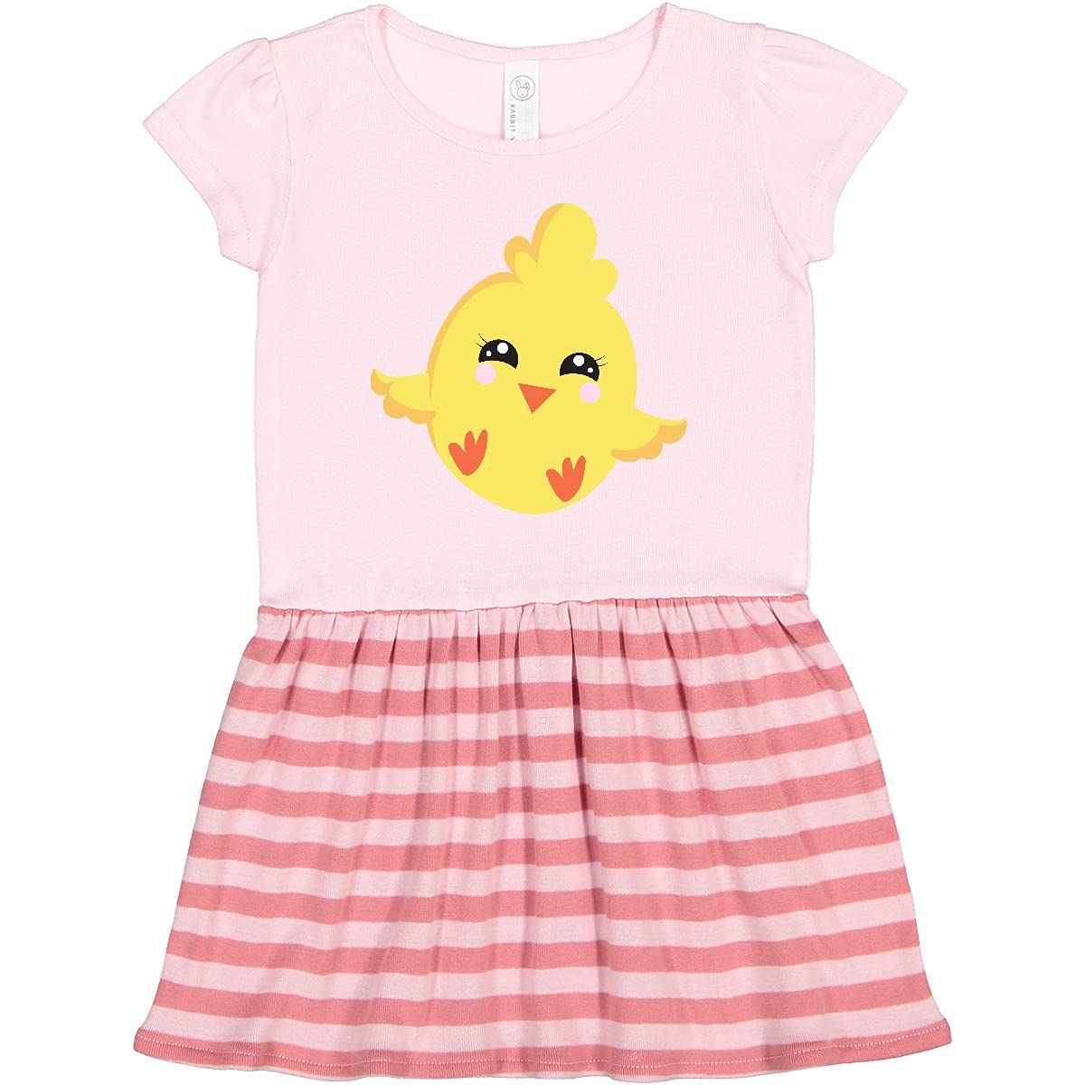Inktastic Cute Chicken Print Toddler Dress - Adorable Baby Chick Design for Girls & Boys - Perfect for Playdates, Parties & Everyday Wear