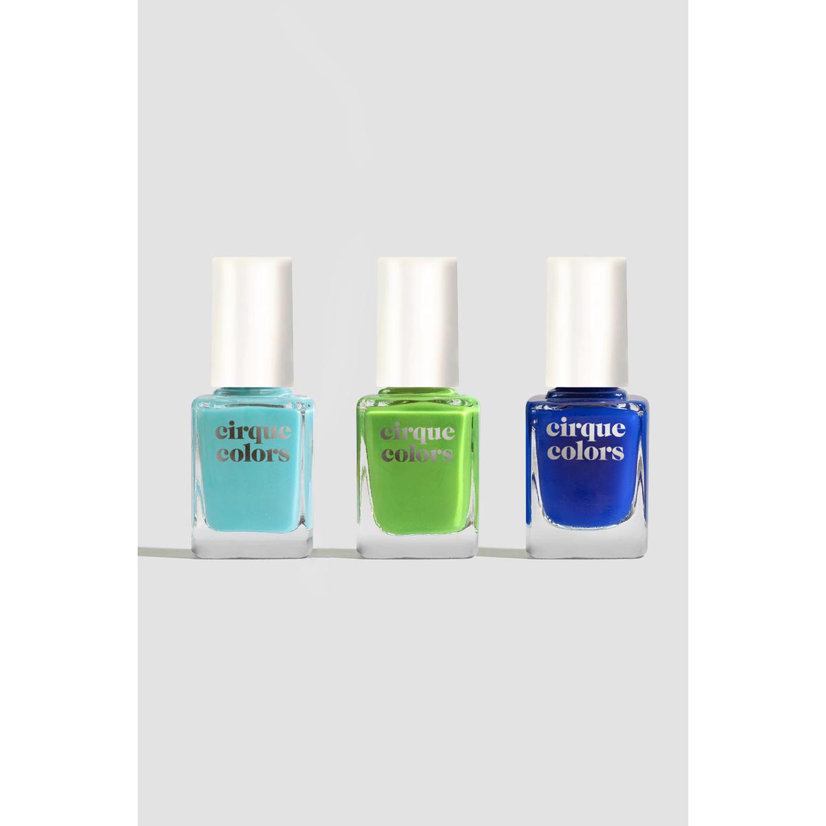 Cirque Colors Seaglass Jellies Collection - Long Lasting Vegan Nail Polish Set (6 Colors) for Manicure & Pedicure | Perfect for Summer Beach Nails, Bridal Parties & Everyday Wear