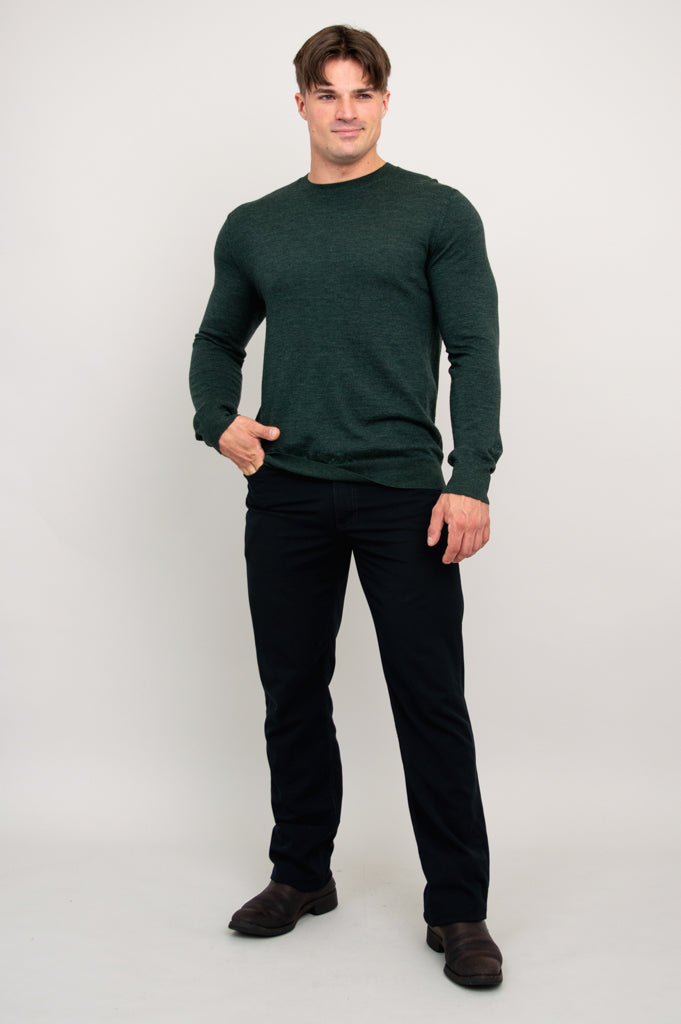 Premium Fraser Sweater for Men & Women - 100% Merino Wool, Woodland Color - Cozy Winter Wear for Outdoor Adventures & Casual Style