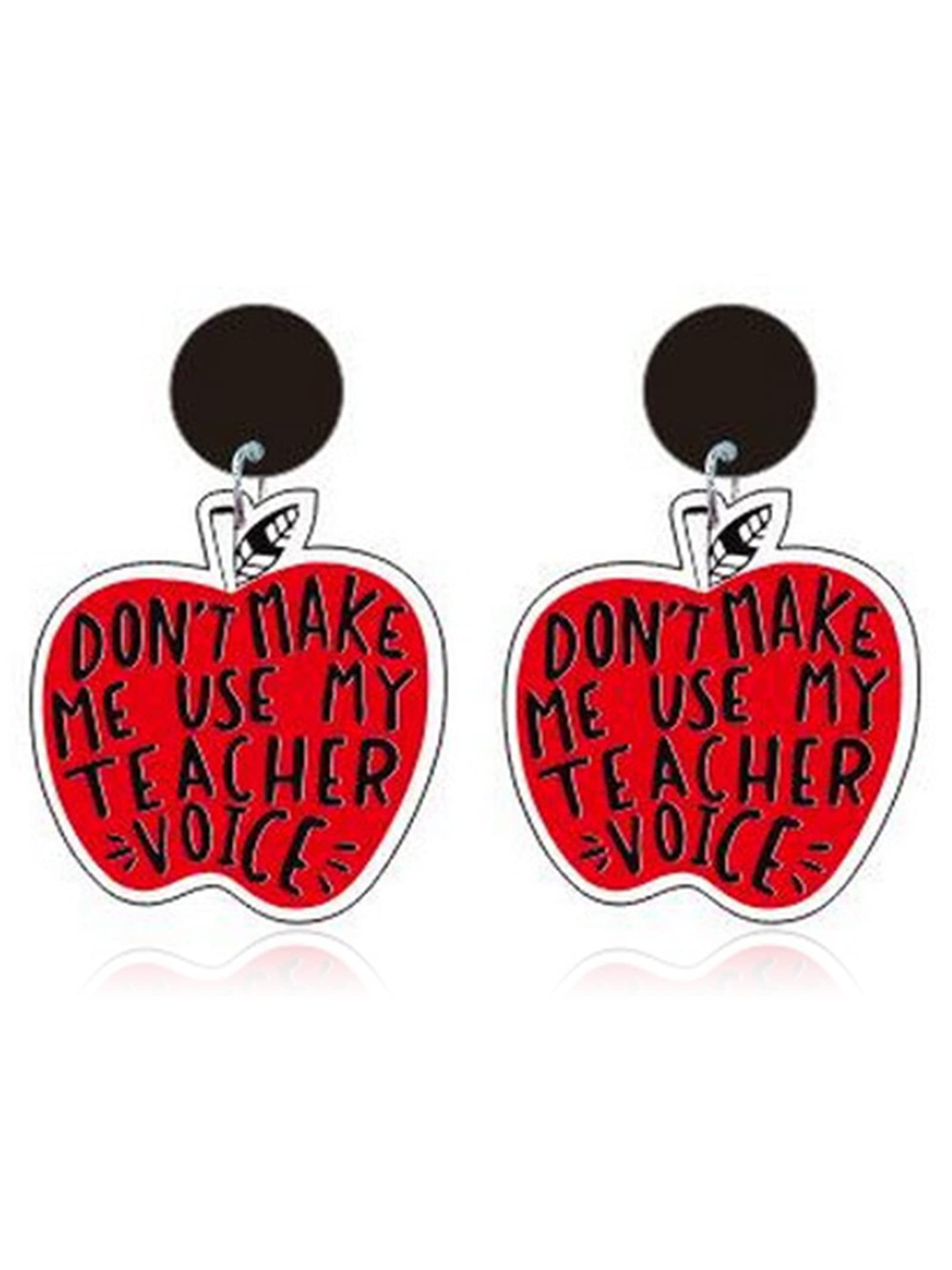 Apple & Rainbow Teacher Earrings for Women - Cute Teacher Appreciation Gift, Back to School Jewelry - Perfect for Classroom Wear, Teacher Week & Educator Gifts