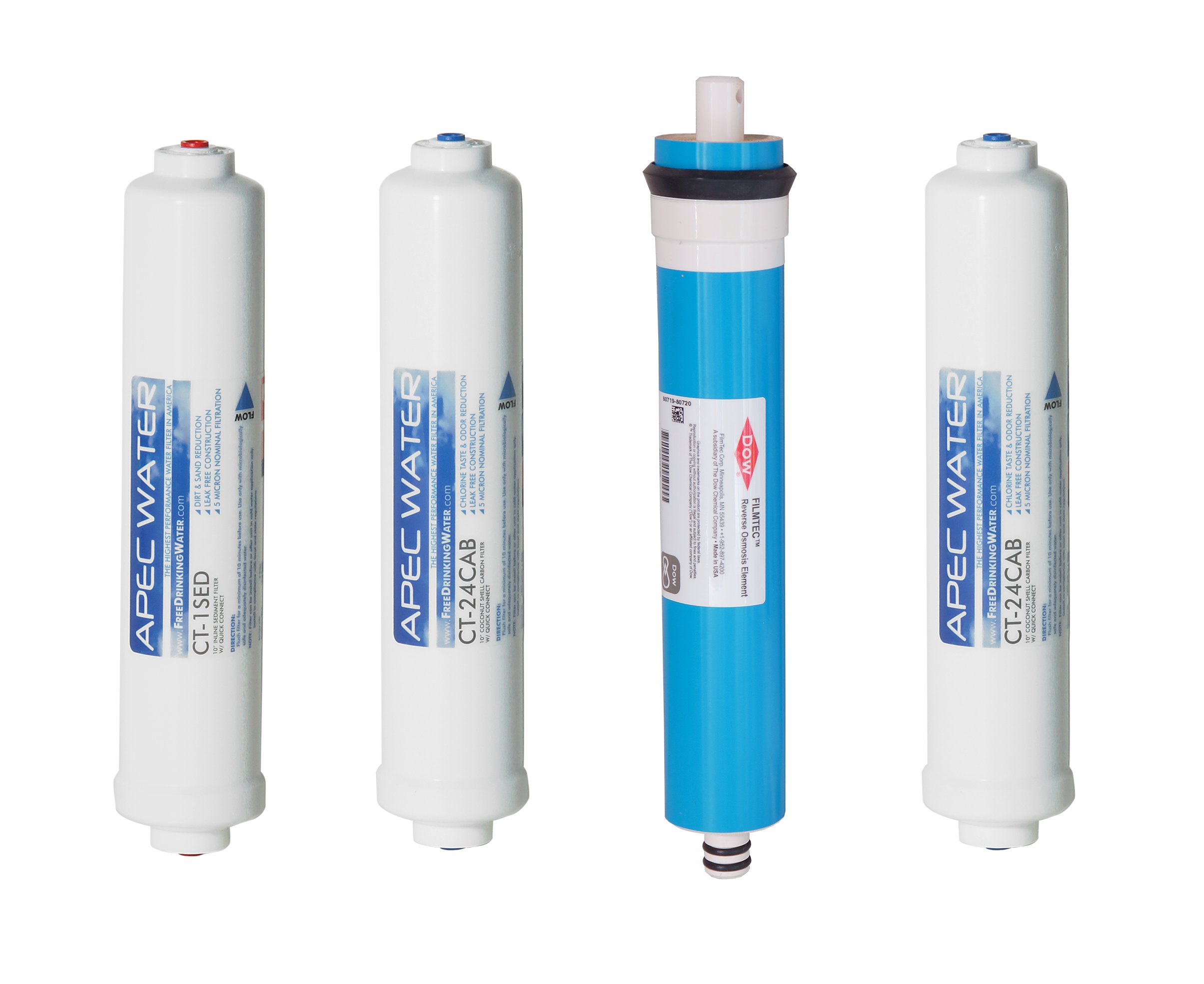 APEC Water Systems Filter-MAXCTOP 90 GPD Replacement Filter Set - US Made for Ultimate Series Countertop RO System | Perfect for Home, Office & RV Water Filtration