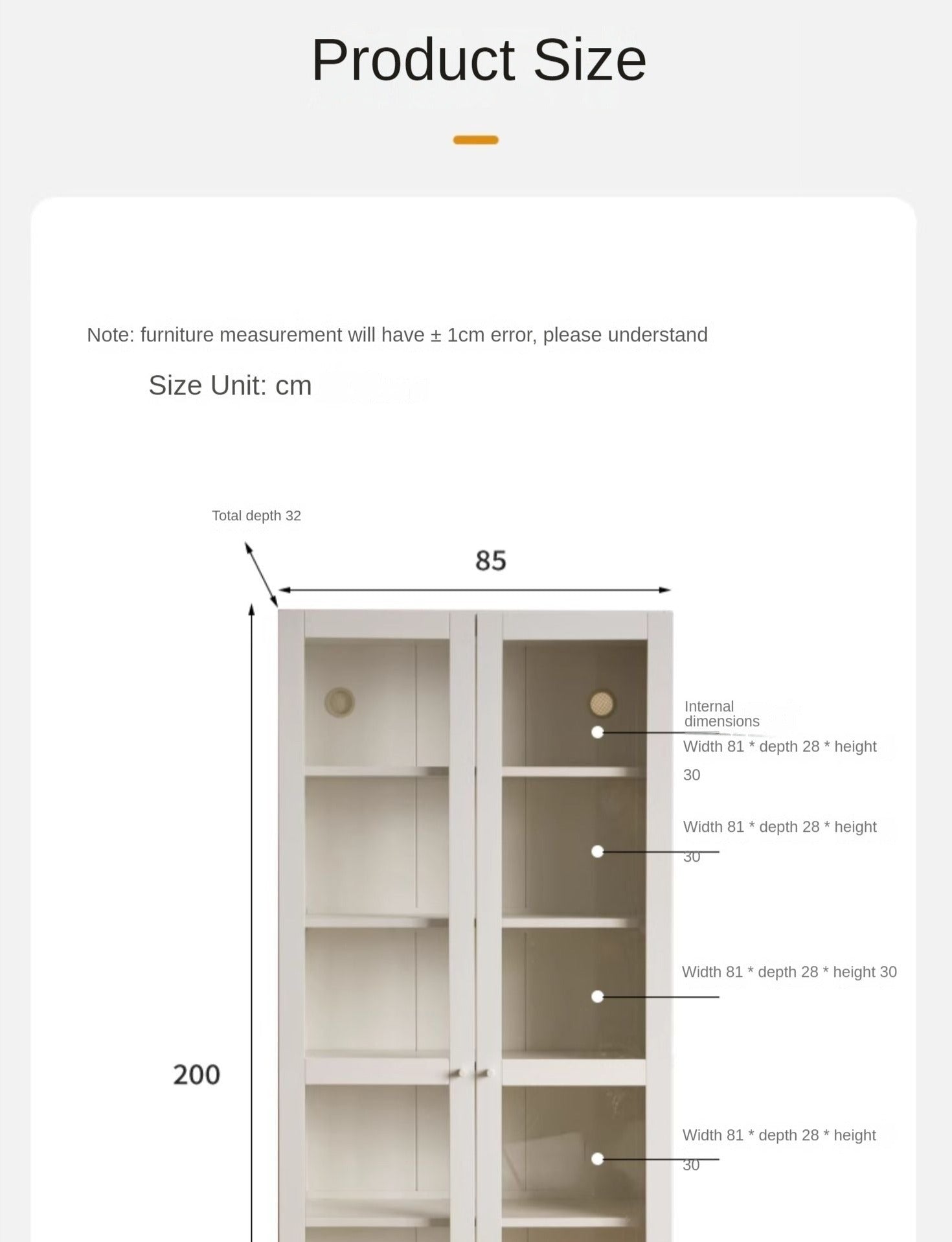Solid Poplar Wood Bookcase - Wall to Ceiling Bookshelf with Adjustable Shelves for Home Office, Living Room & Library Storage