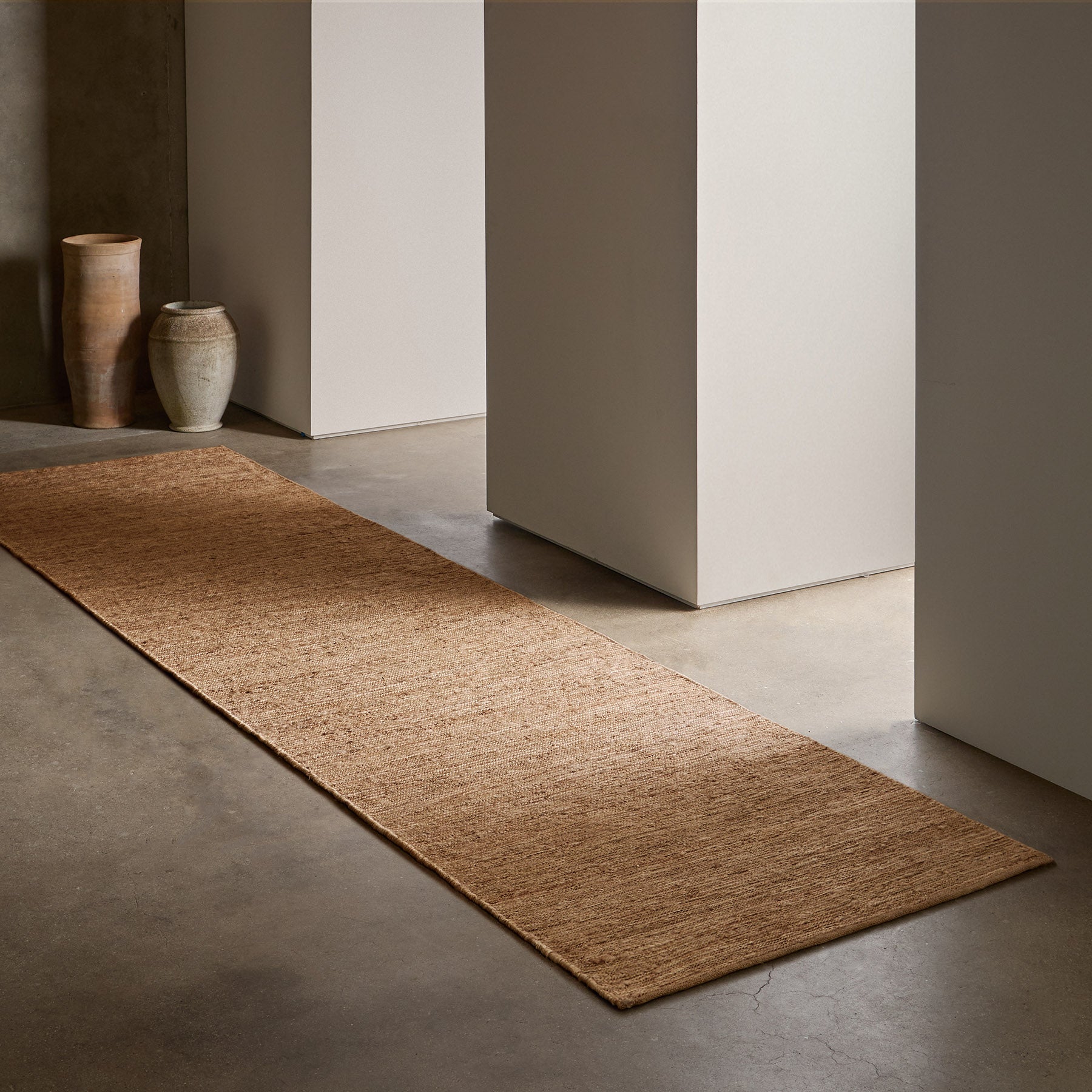 Natural Jute Runner Rug - Eco-Friendly & Durable for Hallway, Living Room, or Bedroom Decor