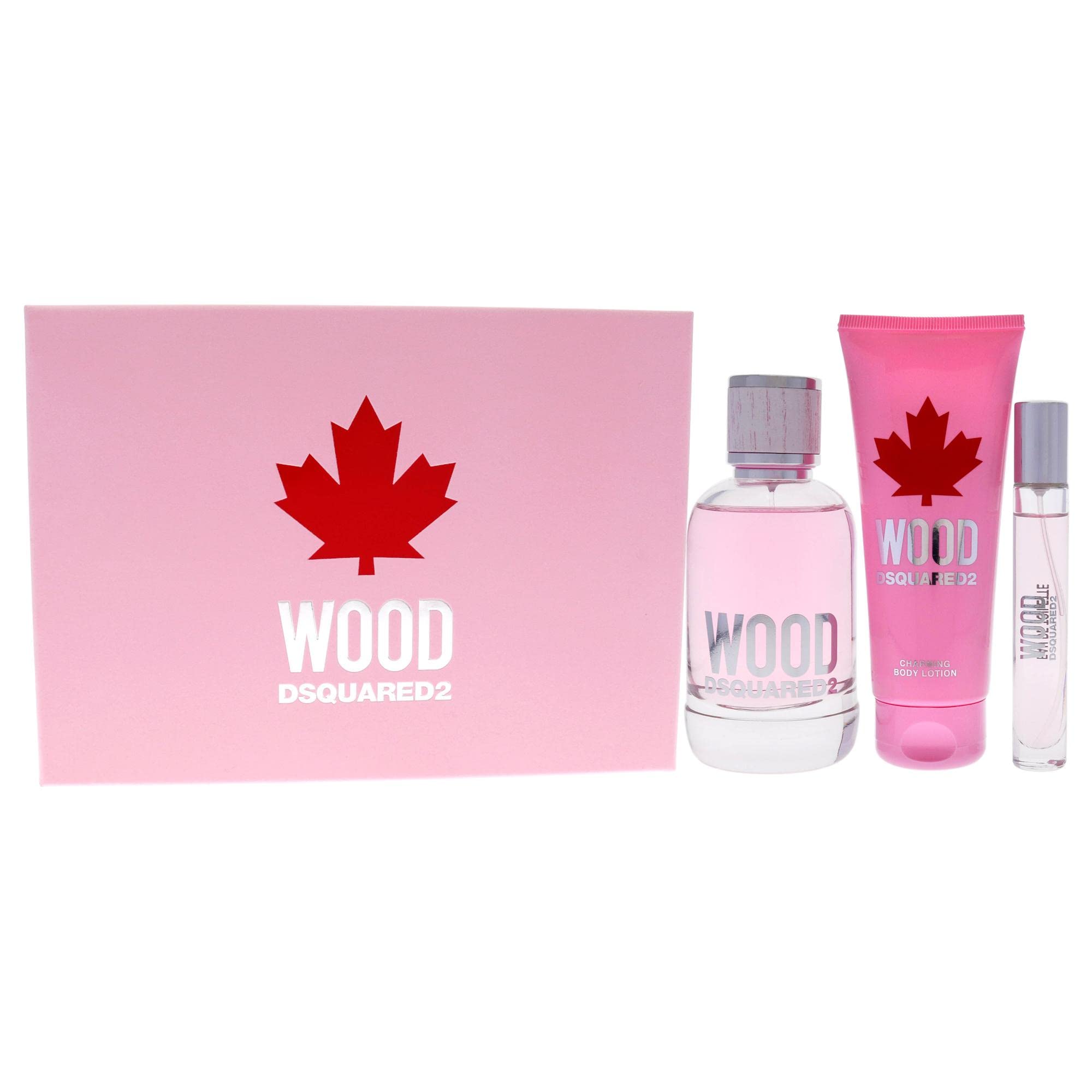 DSQUARED2 Wood Pour Femme Women's Perfume Gift Set - 3 Piece Eau de Parfum Collection for Her, Luxury Fragrance Gift for Birthday, Anniversary & Special Occasions | Day & Night Wear, Office & Date Night Scent