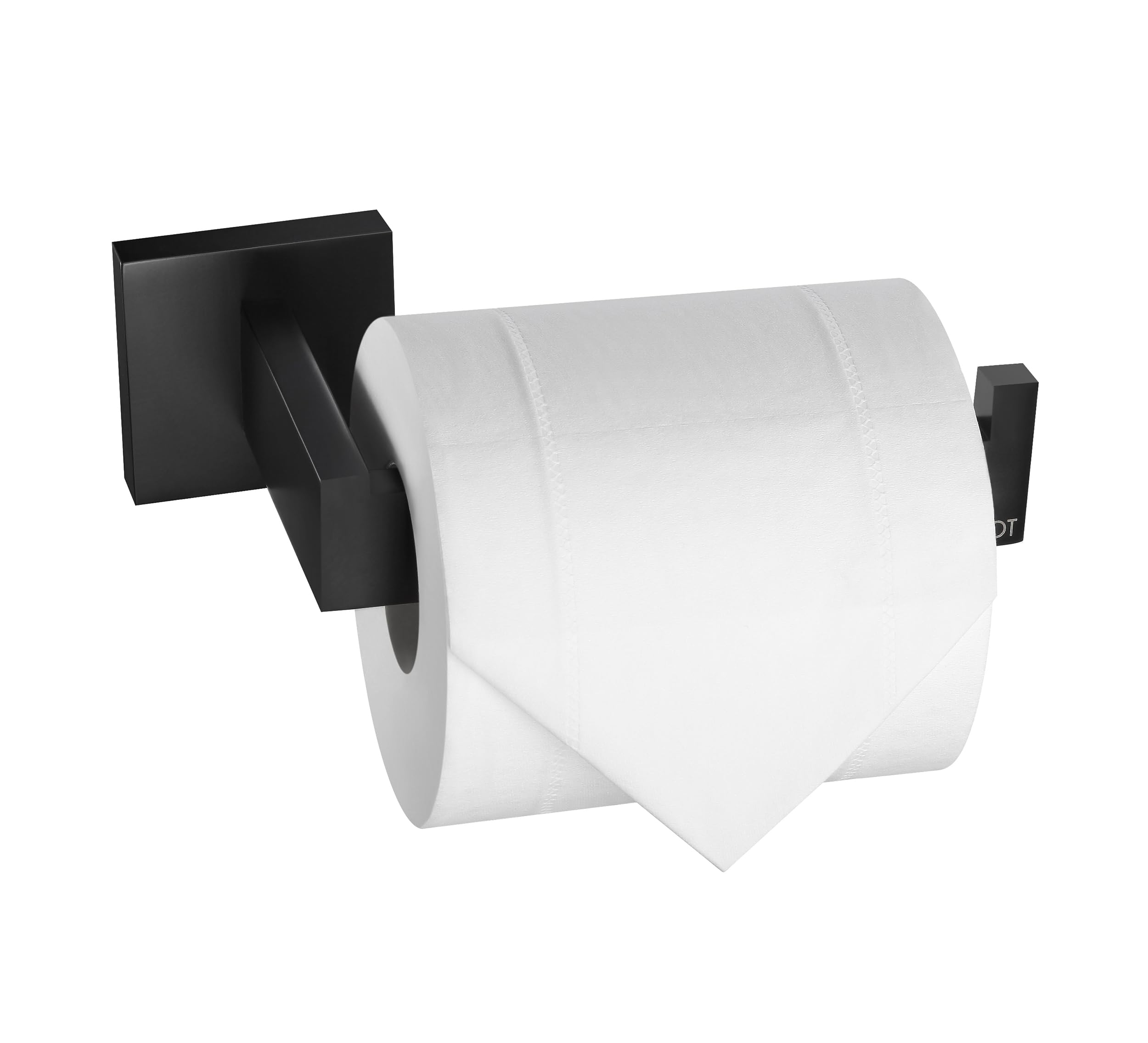 5-Piece Matte Black Bathroom Hardware Set - Towel Bar, Robe Hook, Toilet Paper Holder - Modern Wall-Mounted Bathroom Accessories for Home & Hotel Use