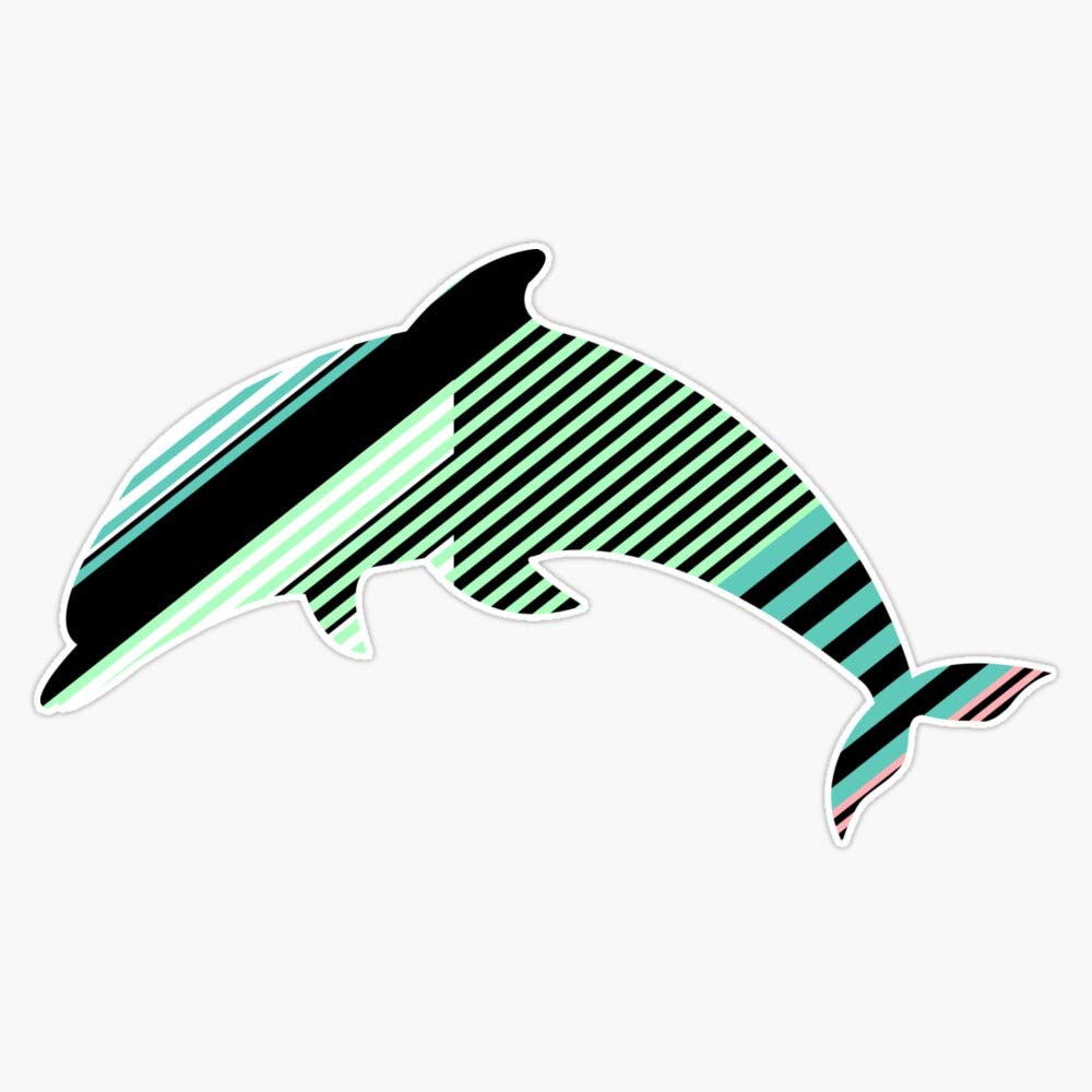 Abstract Striped Island Vinyl Waterproof Sticker Decal - 5