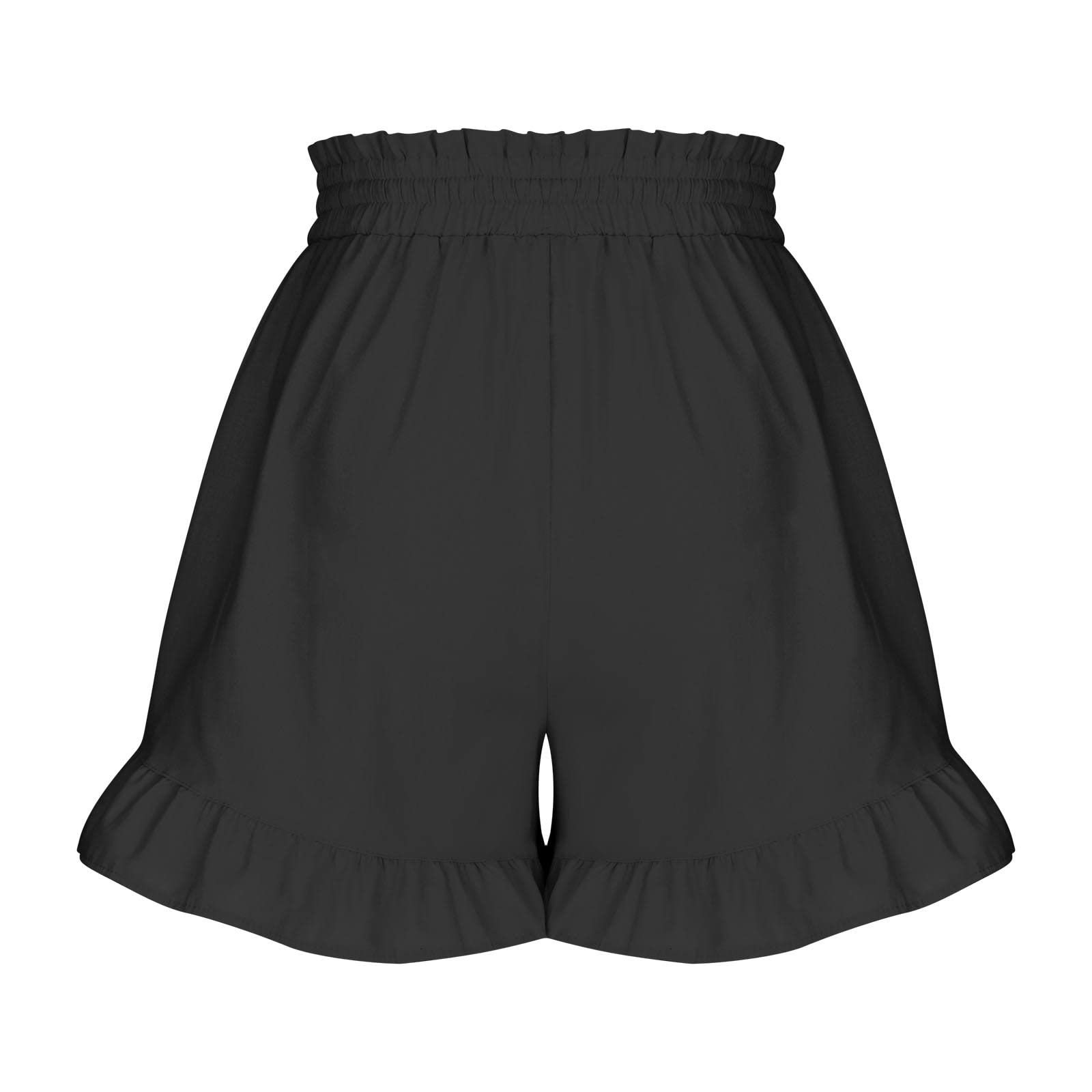 Women's Cotton Linen Summer Shorts - High Waisted with Pockets for Casual & Lounge Wear