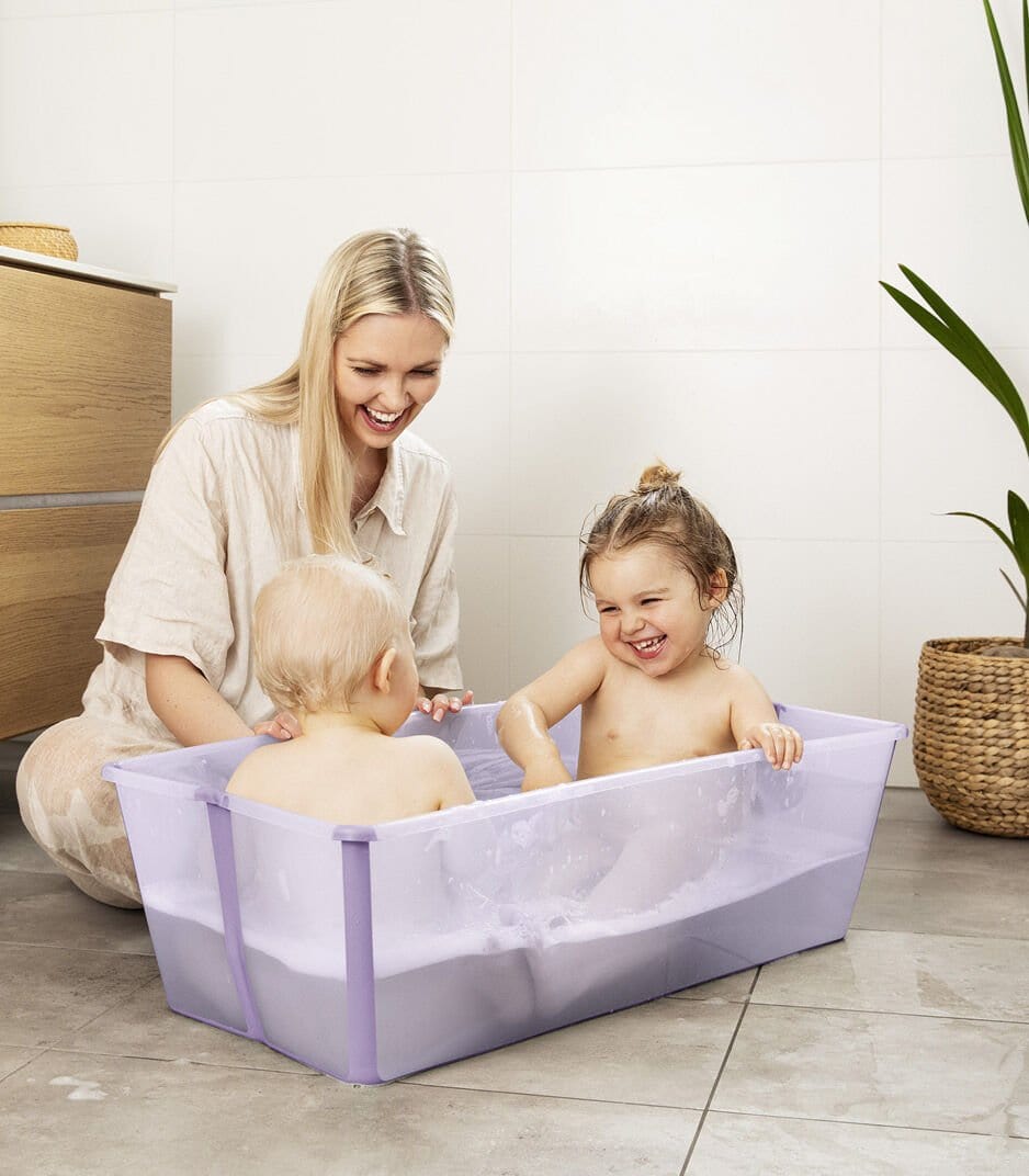 Stokke Flexi Bath X Large - Foldable Baby Bathtub for Newborns & Toddlers - Perfect for Home, Travel & Outdoor Use