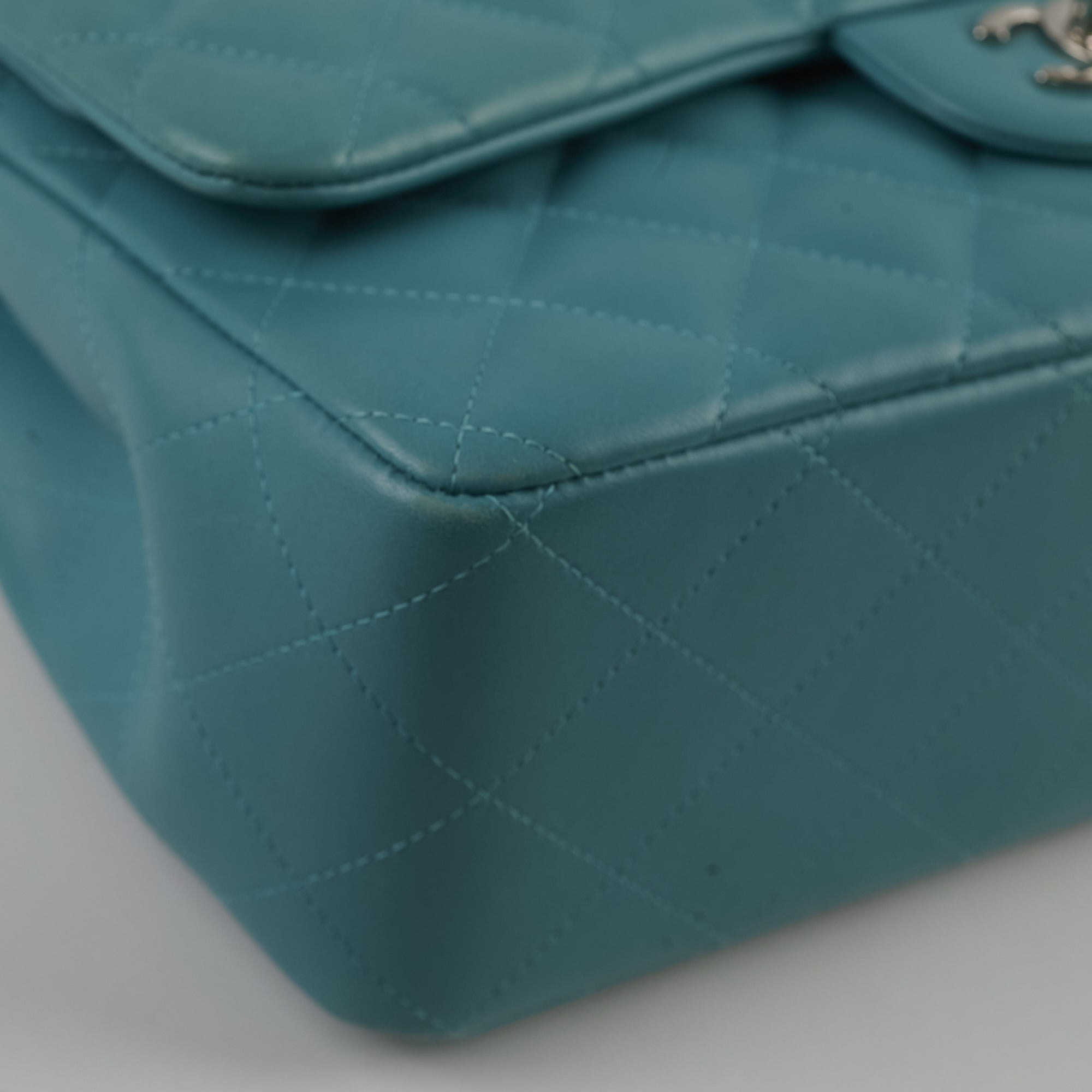 Chanel Jumbo Double Flap Lambskin Blue Leather Shoulder Bag - Luxury Designer Handbag for Women | Perfect for Work, Evening Events & Special Occasions