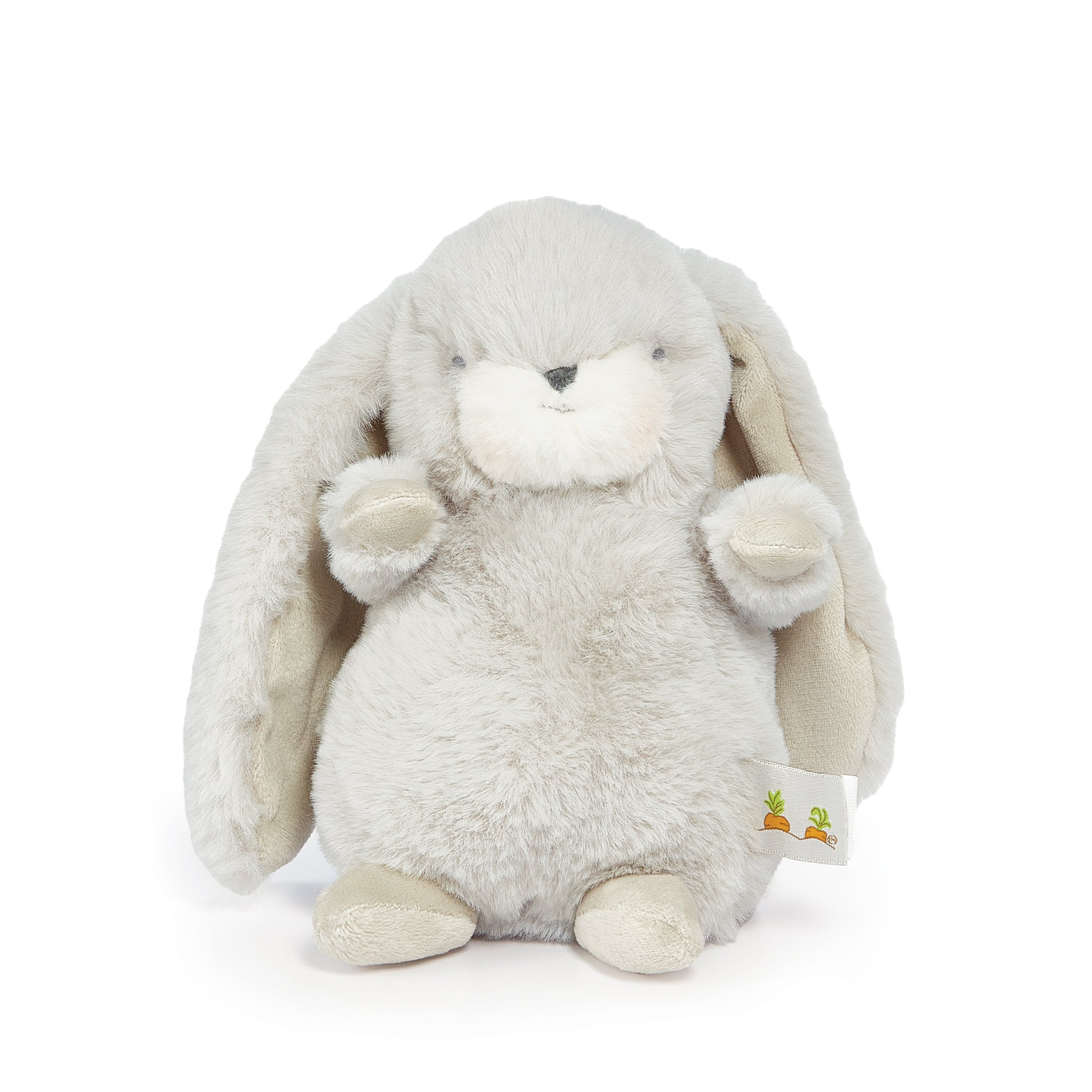 Tiny Nibble 8 Bunny Gray Plush Toy - Soft Stuffed Animal for Kids' Bedroom Decor, Nursery Gift & Cuddling Companion