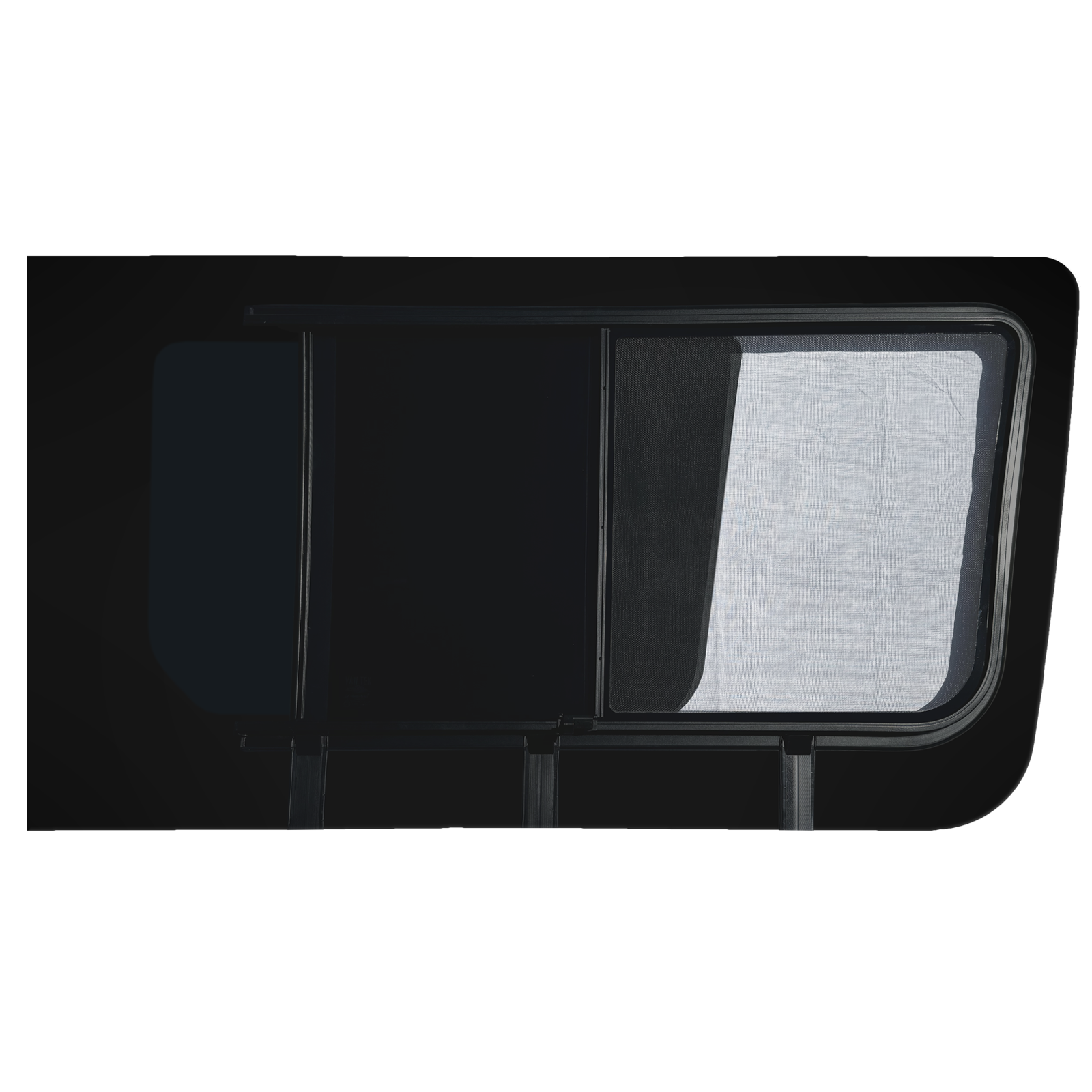 Mercedes Sprinter Driver Side Sliding Window with Fly Screen | Replacement Van Window | Bug Protection for Camping & Road Trips