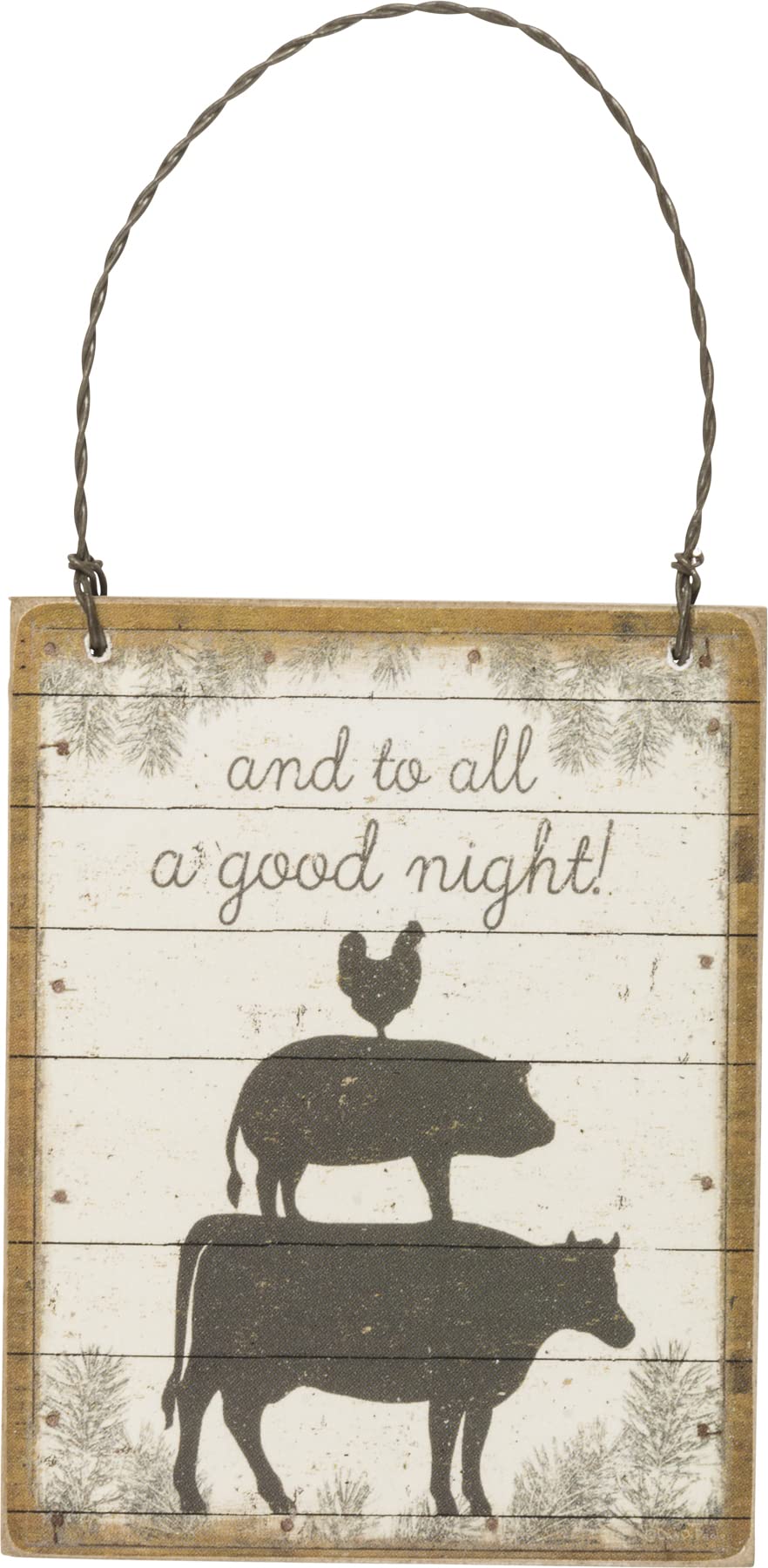 Christmas Ornament - 'And To All A Good Night' Holiday Decoration for Tree & Home - Perfect for Xmas Gifts & Festive Decor