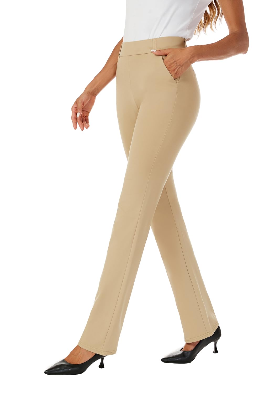 Women's Stretch Bootcut Dress Pants - Office & Casual Wear
