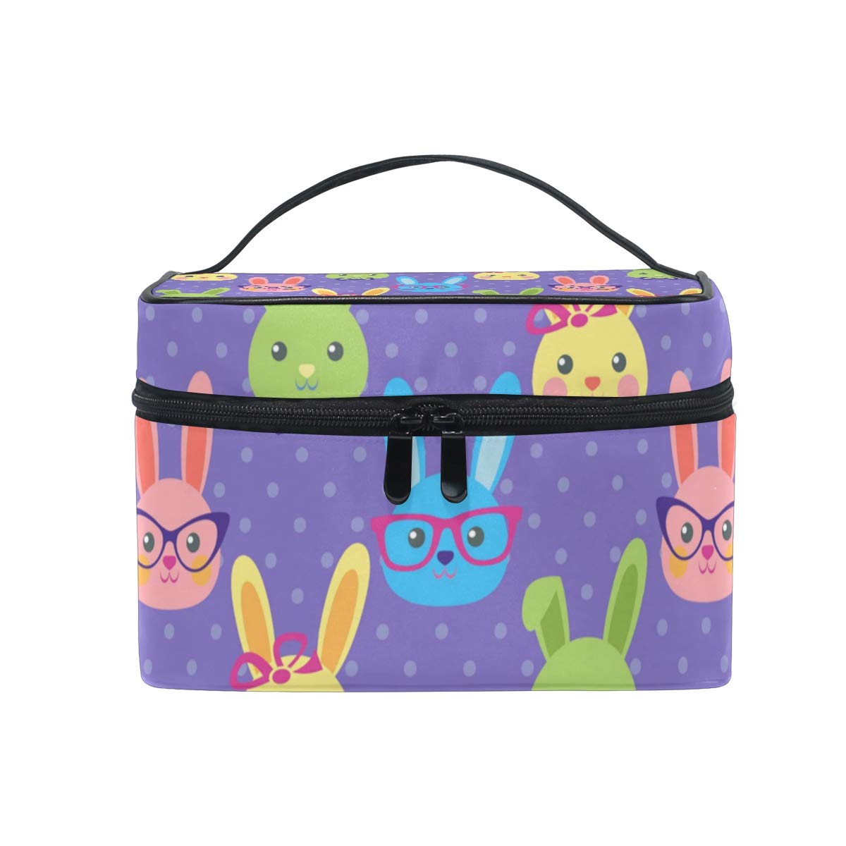 Susiyo Smart Bunny Makeup Bag Organizer - Travel Cosmetic Case with Hanging Hook, Professional Makeup Pouch for Women & Girls (Ideal for Travel, Gym, Daily Use & Gift Giving)