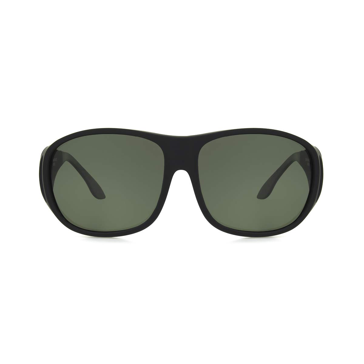 Dioptics Men's Haven Summerwood Clip-On Sunglasses - Square Frame Fit Over Glasses for Driving, Reading & Outdoor Activities