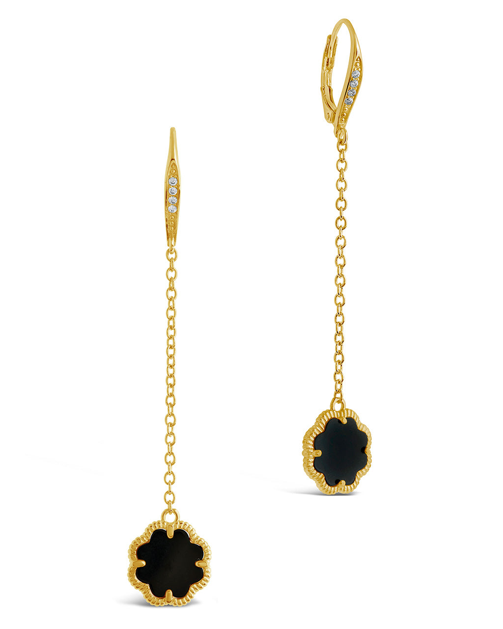 Elegant Rose Petal Long Drop Earrings for Women - Romantic Floral Dangle Jewelry for Date Night & Special Occasions