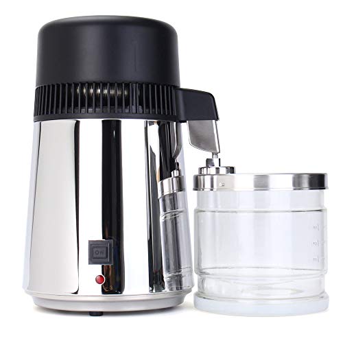 ixaer 4L Countertop Water Distiller - Stainless Steel Home Distilling Machine for Pure Filtered Water | Perfect for Hydration, Baby Formula, Coffee & Emergency Preparedness